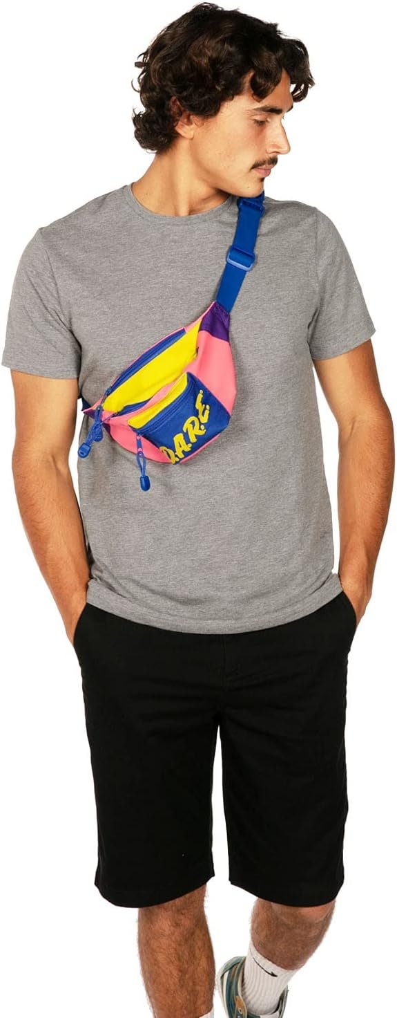 Private Label Retro DARE Fanny Pack with Custom Logo One Size Multicolor from Manufacturer