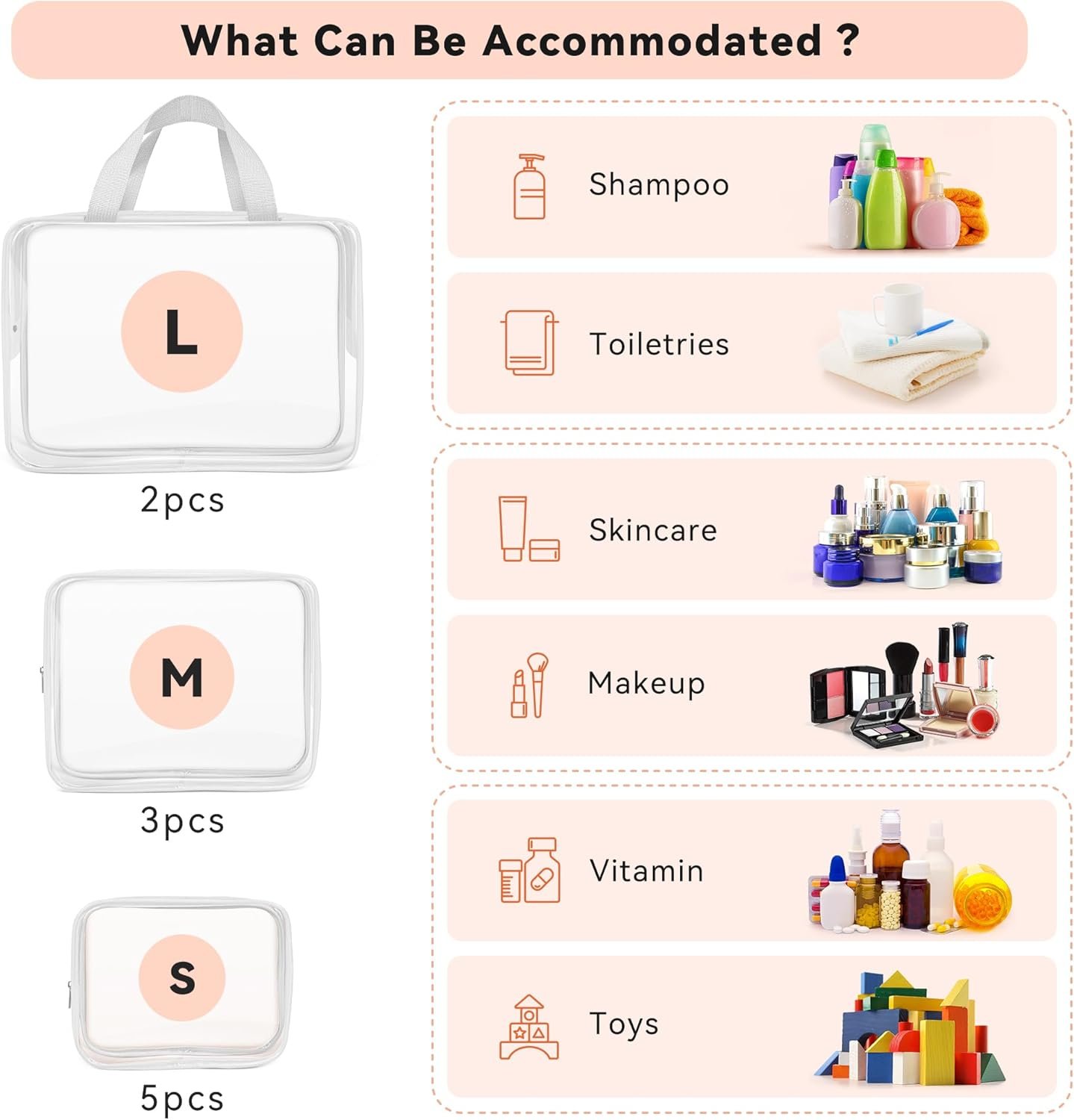 Private Label 10 PCS Clear PVC Travel Makeup Toiletry Bags TSA Approved Cosmetic Organizers Manufacturer with Zipper Custom Logo White Private Label 10 PCS Clear PVC Travel Makeup Toiletry Bags TSA Approved Cosmetic Organizers Manufacturer with Zipper Custom Logo White