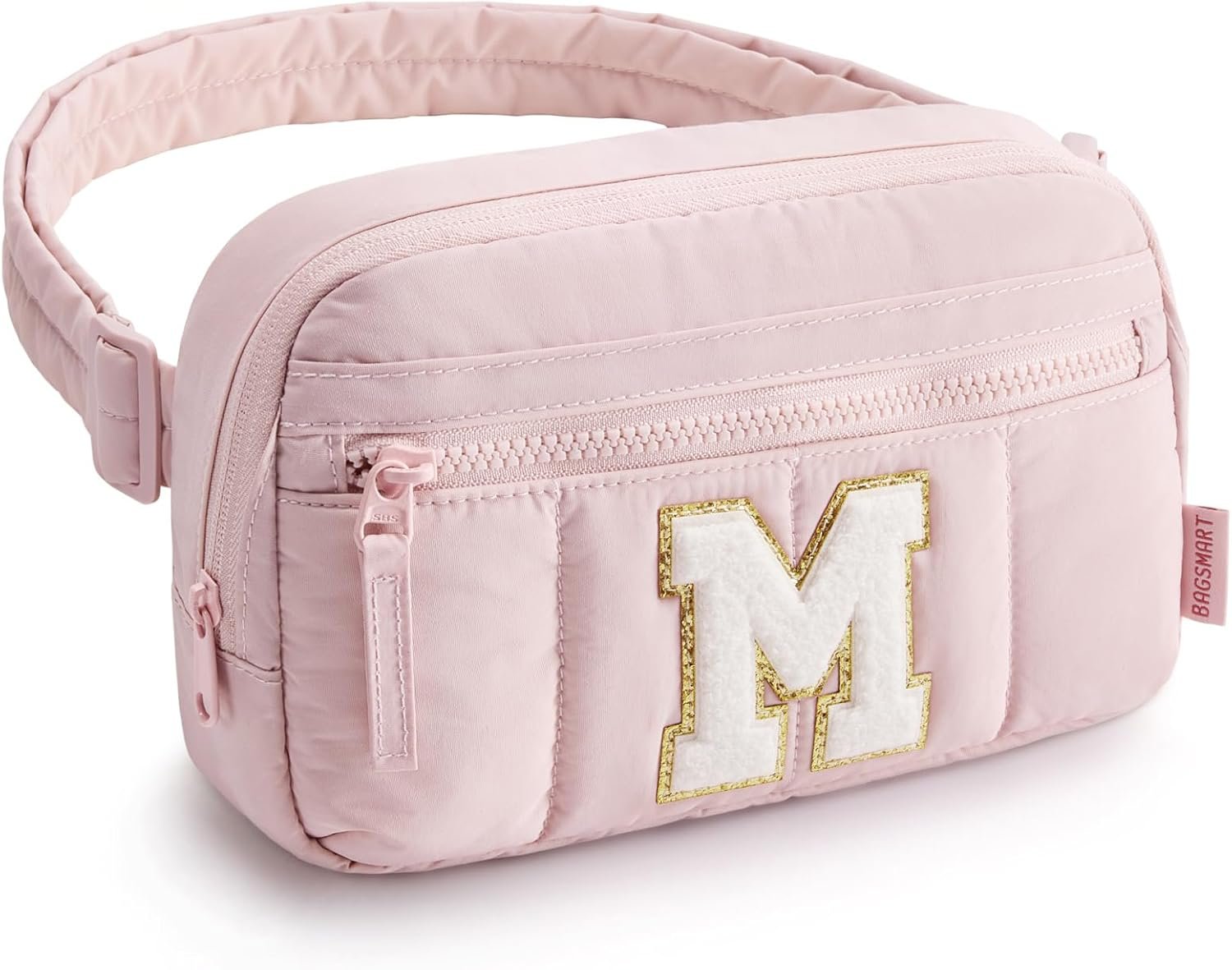 Custom Logo Puffy Initial Letter Fanny Pack for Girls Women Private Label Fashion Belt Waist Bag for Traveling Manufacturer Size M