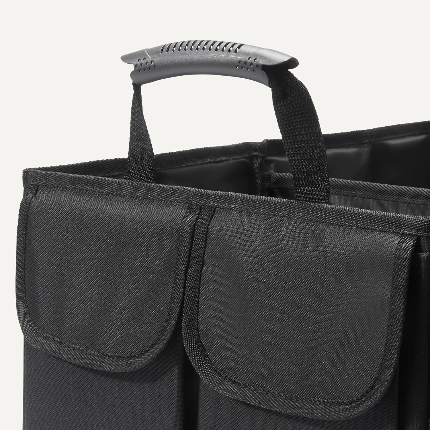 Private Label Trunk Organizer for Car, Multi-Compartment Foldable Storage with Custom Logo, 13.5 Gallon by Manufacturer, Black