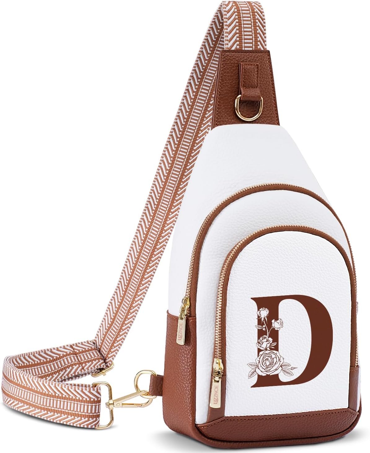 Private Label Personalized Leather Crossbody Sling Chest Bags for Women Manufacturer with Initial Letter Pack for Travel Gifts Custom Logo