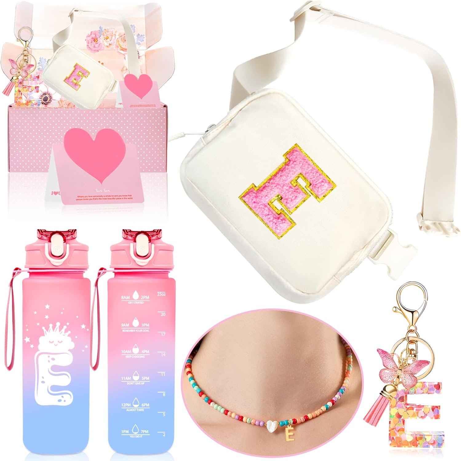 Private Label Personalized Fanny Pack for Girls Custom Logo Initial Crossbody Belt Bag Birthday Gift Sets for 4 5 6 7 8 9 10 11 12 13 Year Old Teen Girls Manufacturer