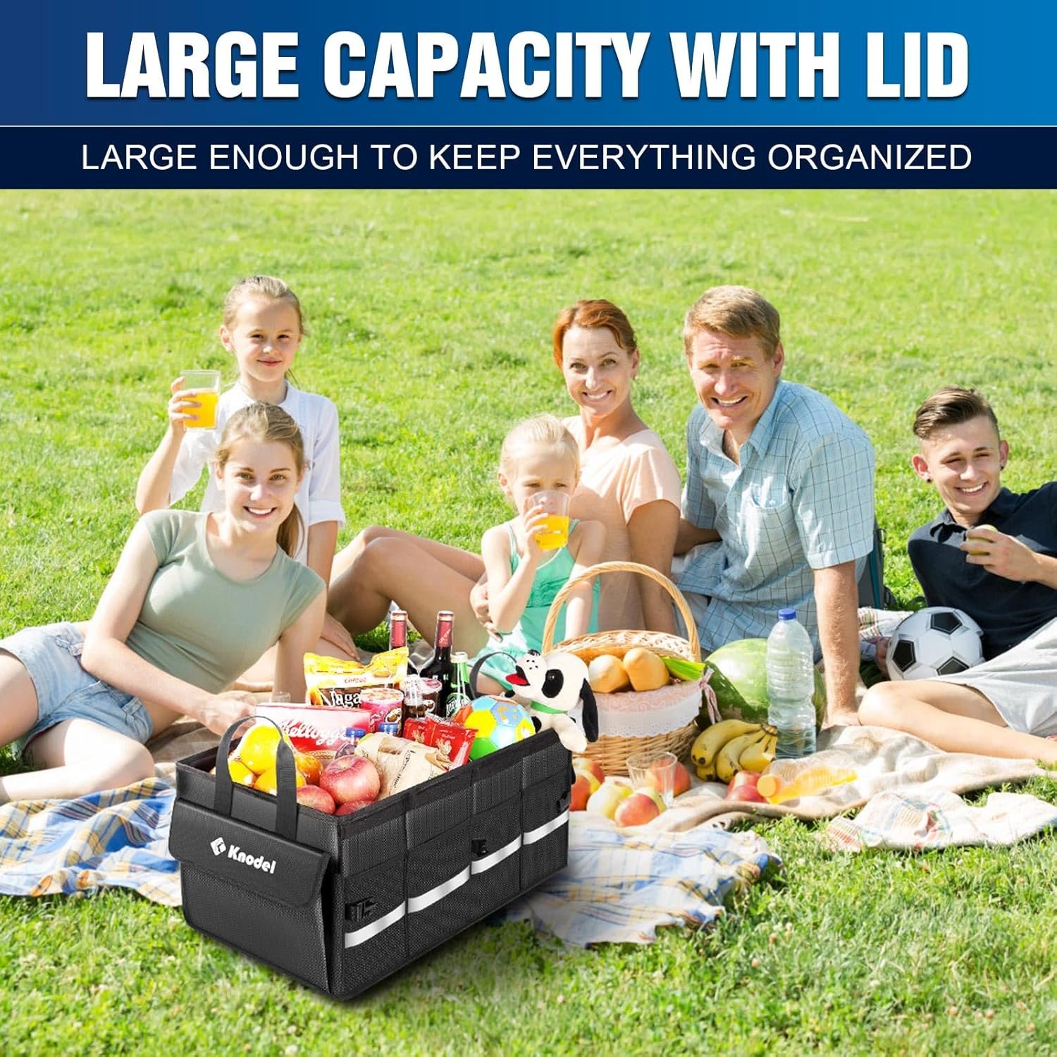 Custom Logo Collapsible Car Trunk Organizer with Lid and Private Label Storage for SUV Truck Sedan from Manufacturer (Medium, Black) Custom Logo Collapsible Car Trunk Organizer with Lid and Private Label Storage for SUV Truck Sedan from Manufacturer (Medium, Black)