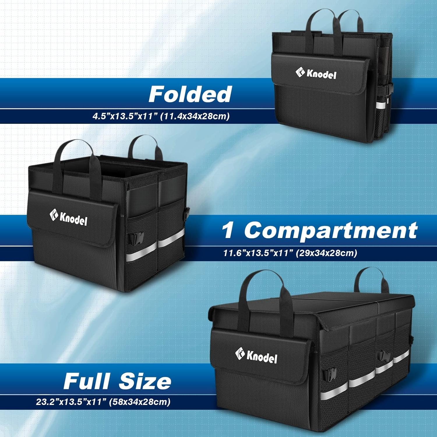 Custom Logo Collapsible Car Trunk Organizer with Lid and Private Label Storage for SUV Truck Sedan from Manufacturer (Medium, Black) Custom Logo Collapsible Car Trunk Organizer with Lid and Private Label Storage for SUV Truck Sedan from Manufacturer (Medium, Black)