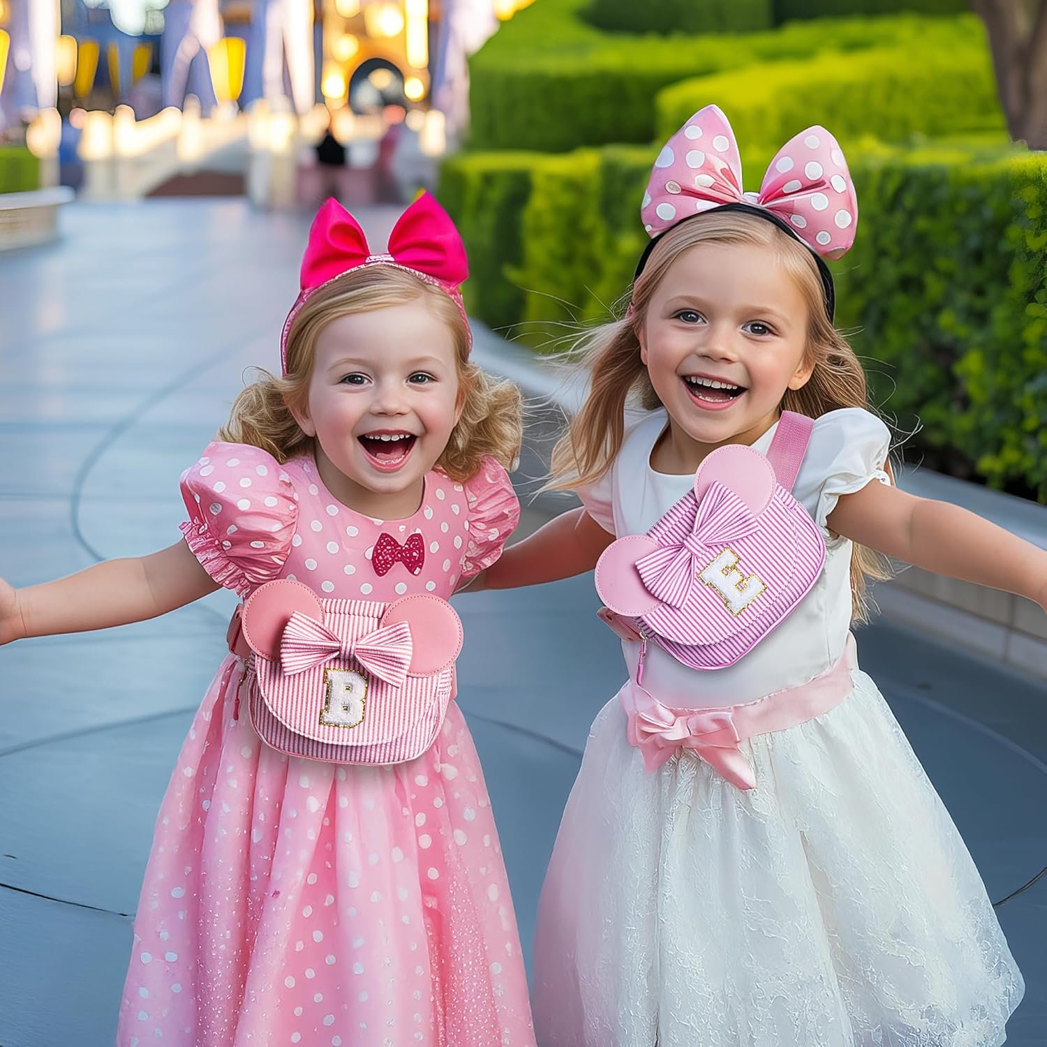 Private Label Easter Basket Stuffers Birthday Gifts for 4 5 6 7 8 Year Old Girls Pink Initial Crossbody Bag Fanny Pack Sling Purse with Custom Logo from Manufacturer