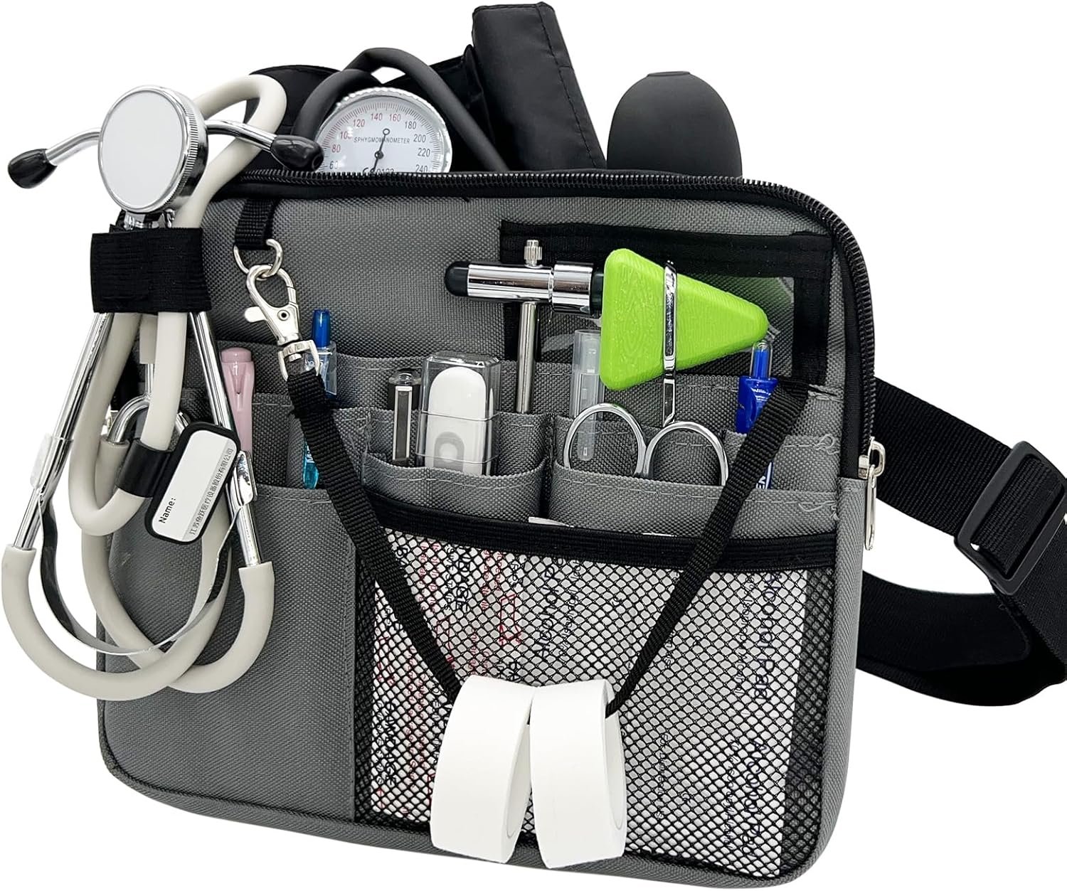 Custom Logo Nurse Fanny Pack with Medical Gear Pockets - Durable Waist Pouch with Tape Holder Adjustable Strap Private Label Utility Storage for Stethoscopes Bandage Scissors & Supplies from Manufacturer