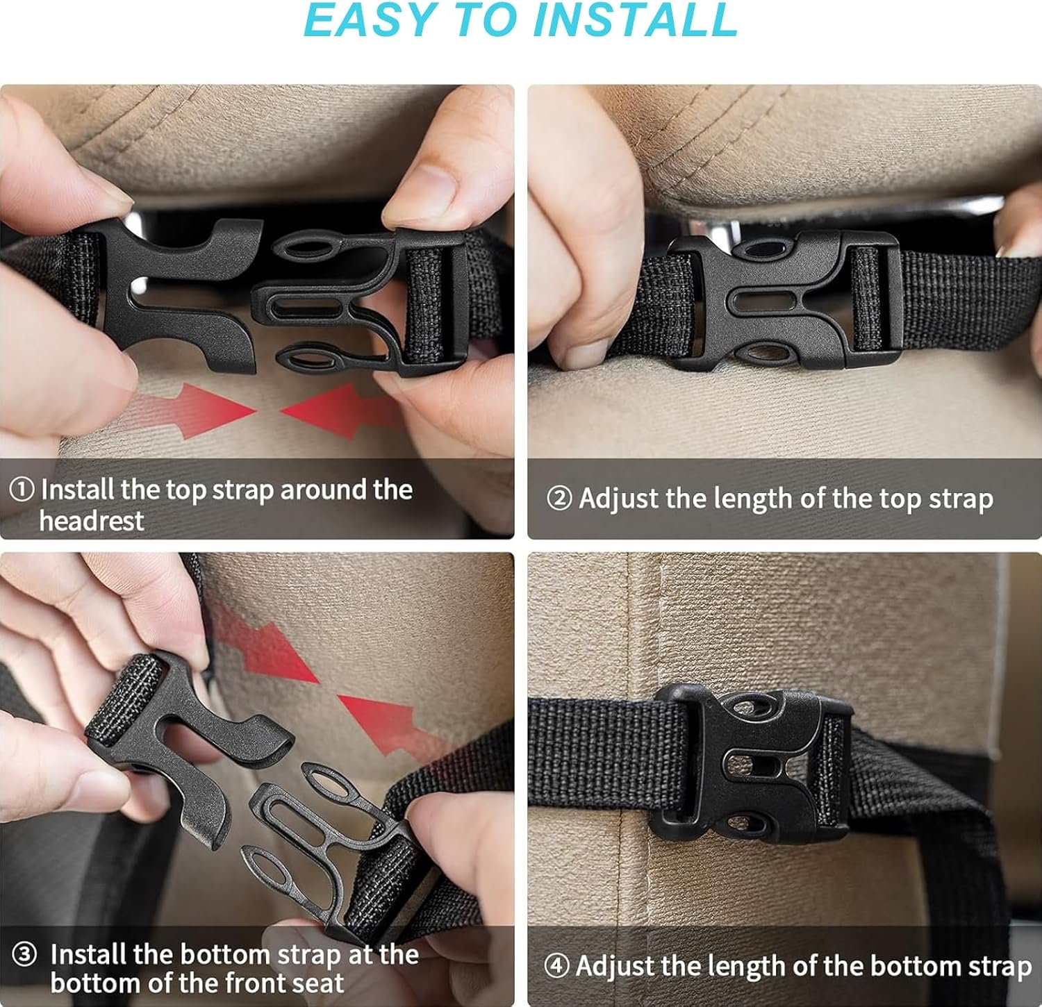 Custom Logo Back Seat Car Organizer with 9 Storage Pockets and 10″ Tablet Holder Private Label Seat Back Protector for Kids Toddlers Kick Mats Manufacturer