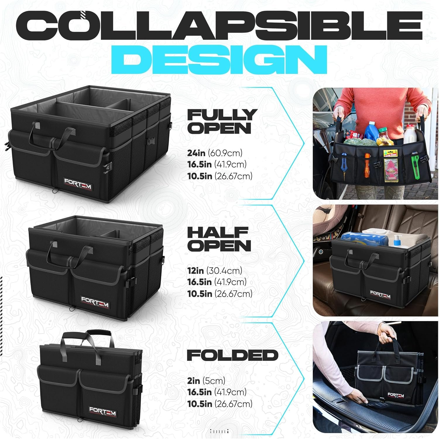 Factory SUV Car Trunk Organizer Private Label Foldable Collapsible 65L Storage Bag Custom Logo 600D Oxford Non-Slip Bottom Straps Soft Cover Car Accessories Perfect Christmas Gifts Factory SUV Car Trunk Organizer Private Label Foldable Collapsible 65L Storage Bag Custom Logo 600D Oxford Non-Slip Bottom Straps Soft Cover Car Accessories Perfect Christmas Gifts