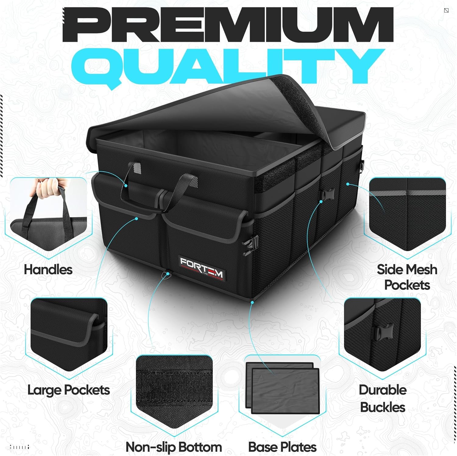 Factory SUV Car Trunk Organizer Private Label Foldable Collapsible 65L Storage Bag Custom Logo 600D Oxford Non-Slip Bottom Straps Soft Cover Car Accessories Perfect Christmas Gifts Factory SUV Car Trunk Organizer Private Label Foldable Collapsible 65L Storage Bag Custom Logo 600D Oxford Non-Slip Bottom Straps Soft Cover Car Accessories Perfect Christmas Gifts