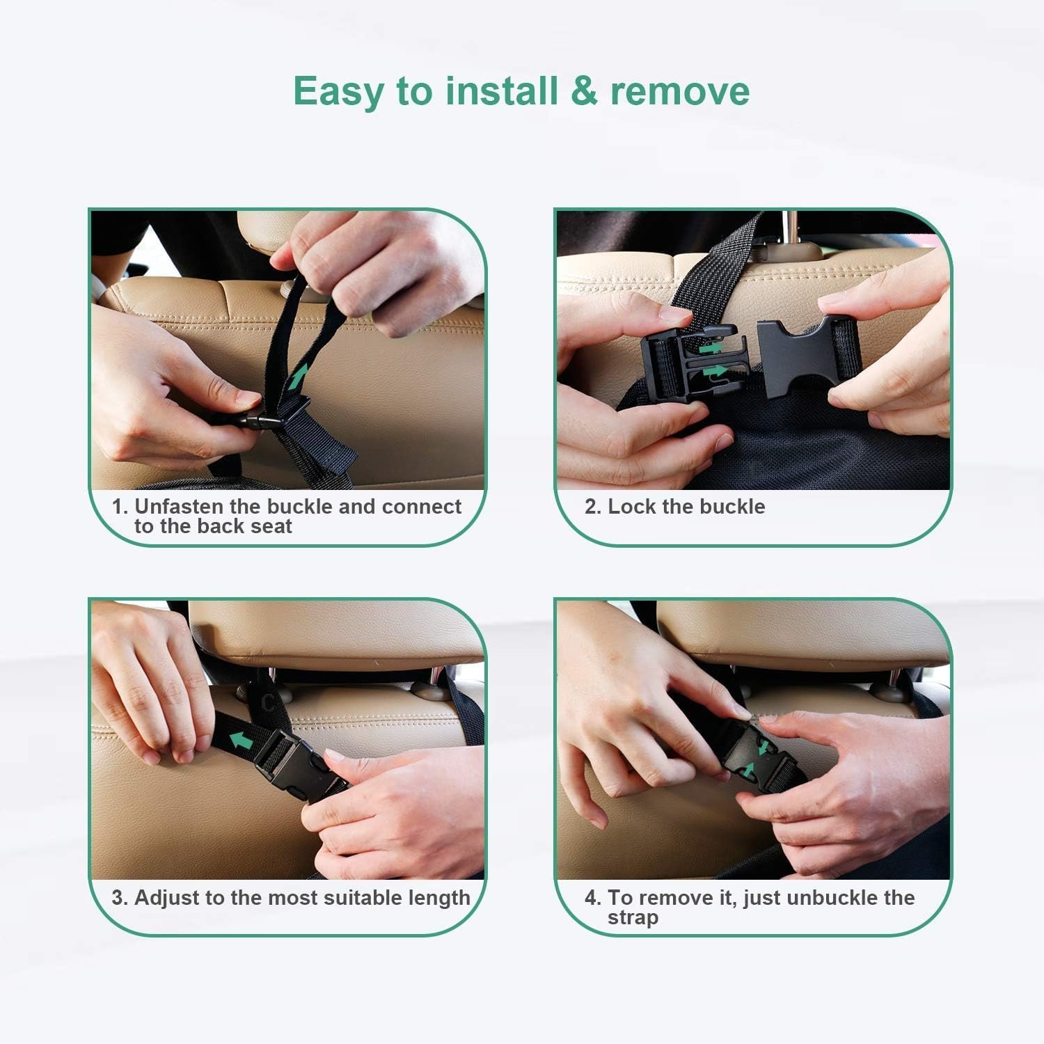 Private Label Foldable Back Seat Trunk Hanging Car Organizer Cargo Storage with Custom Logo 6 Large Pockets and 3 Adjustable Straps 40x19inch Manufacturer Direct