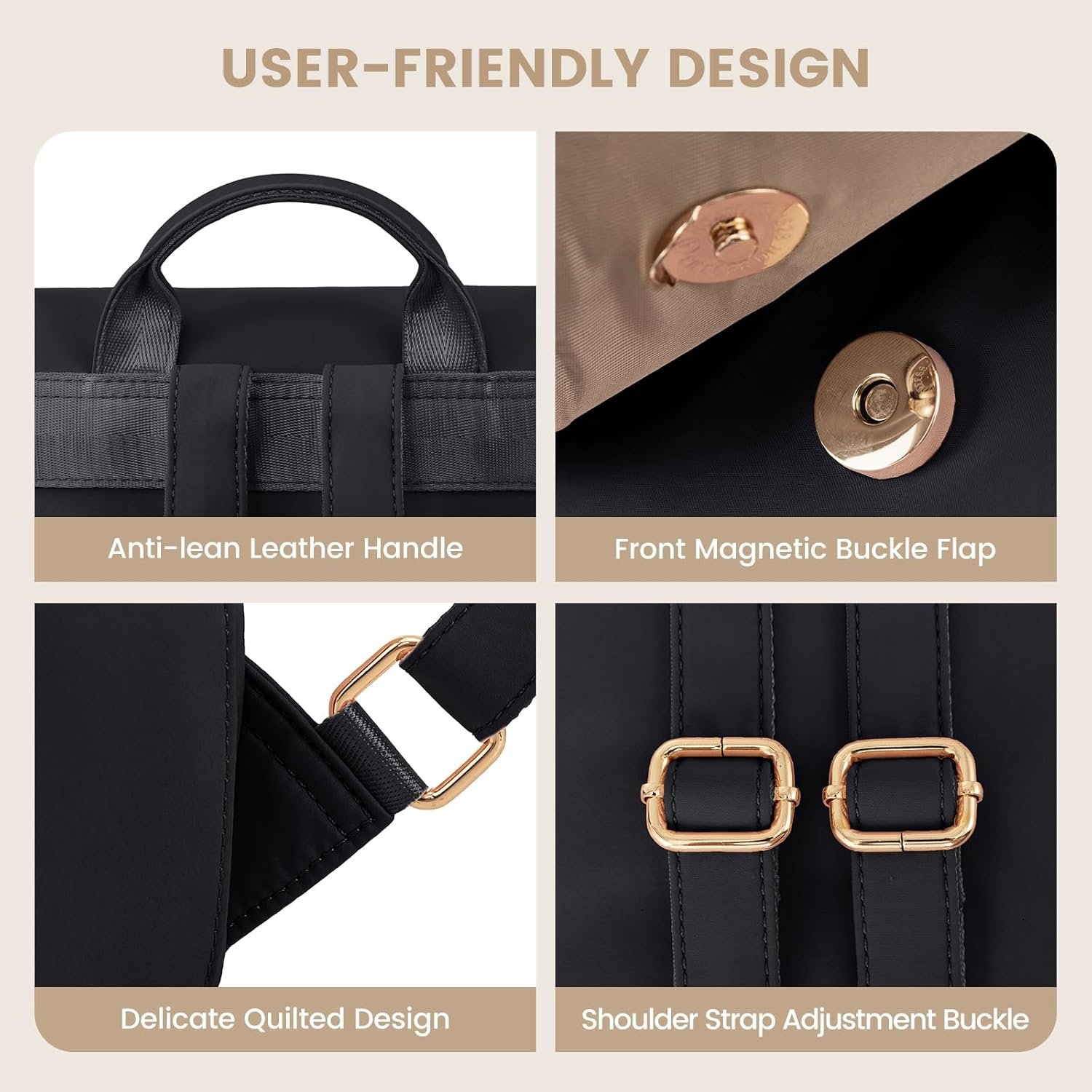 Private Label Women's Small Backpack Purse for Travel Work College Shopping, Cute 14 Inch Fashion Daypack with Anti-theft Pocket Custom Logo Manufacturer