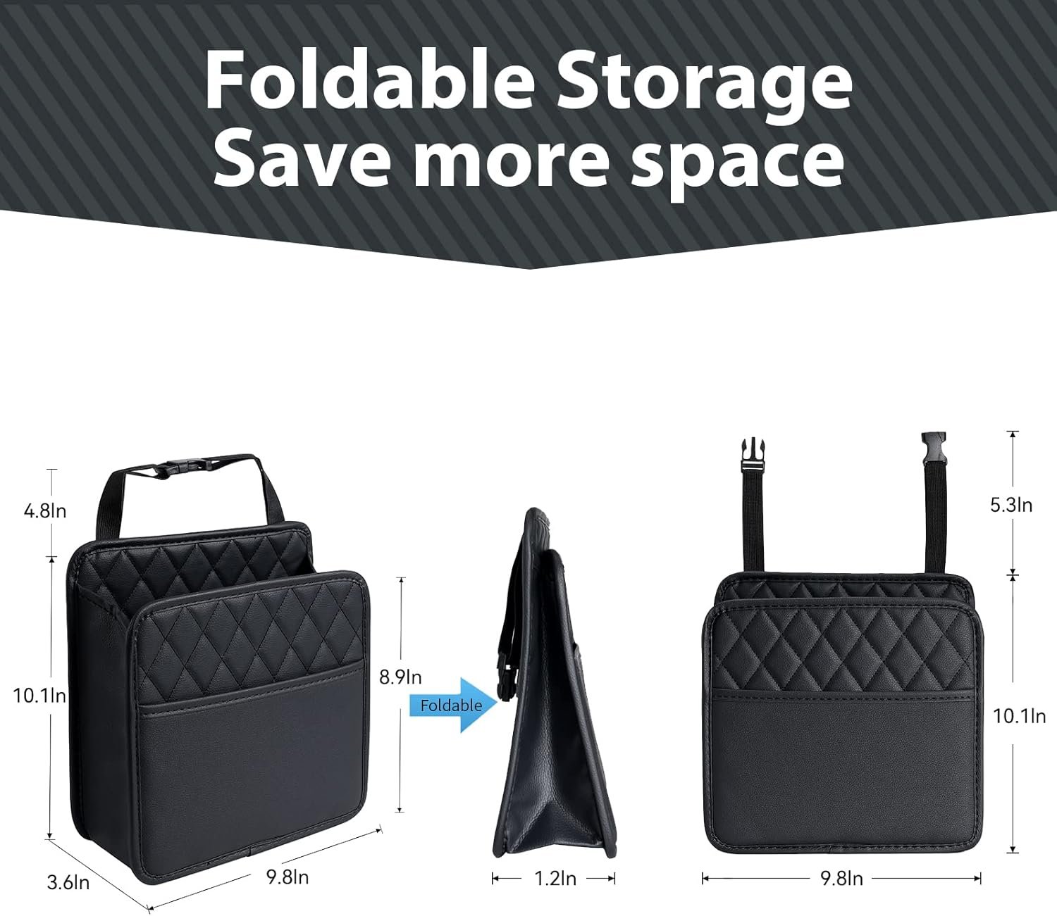 Private Label Car Seat Back Hanging Multi-Pocket Organizer Document Holder Bottle Storage Bag with Custom Logo Kids Travel Manufacturer