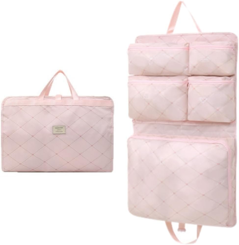 Private Label 7 in 1 Hanging Travel Packing Organizer Set - Custom Logo Packing Cubes with Clothes and Toiletry Bags - Space-Saving Luggage Accessories for Suitcase Carry-On by Manufacturer