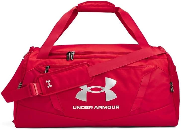 Custom Logo Unisex Adult Undeniable 5.0 Duffle Private Label Red 600 Metallic Silver Manufacturer One Size Fits Most
