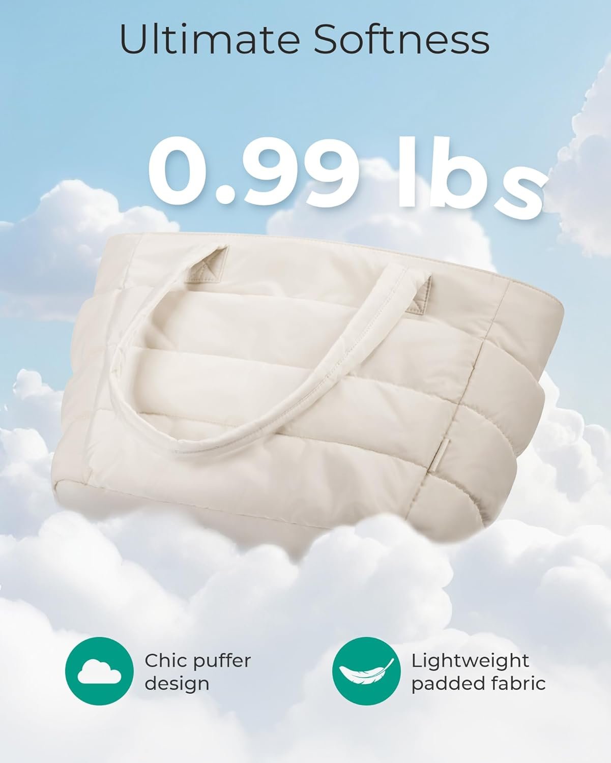 Custom Logo Lightweight Puffy Quilted Tote Bag for Women with Compartments Private Label Shoulder Bag for Travel Work Gym Manufacturer