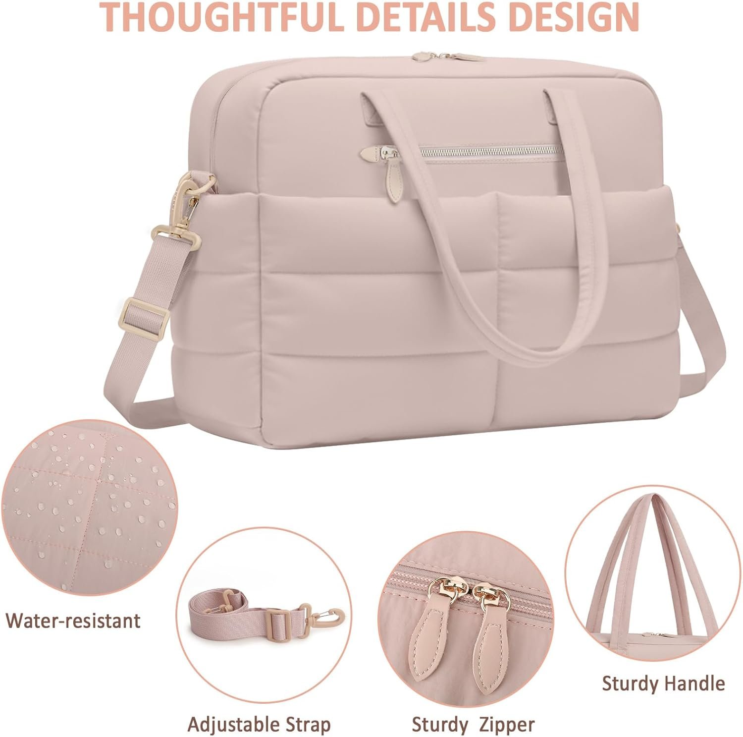 Custom Logo Pink Travel Duffel Weekender Bags for Women Men Private Label Workout Gym Overnight Foldable Lightweight Personal Item Carry On Tote Hospital Bag Manufacturer