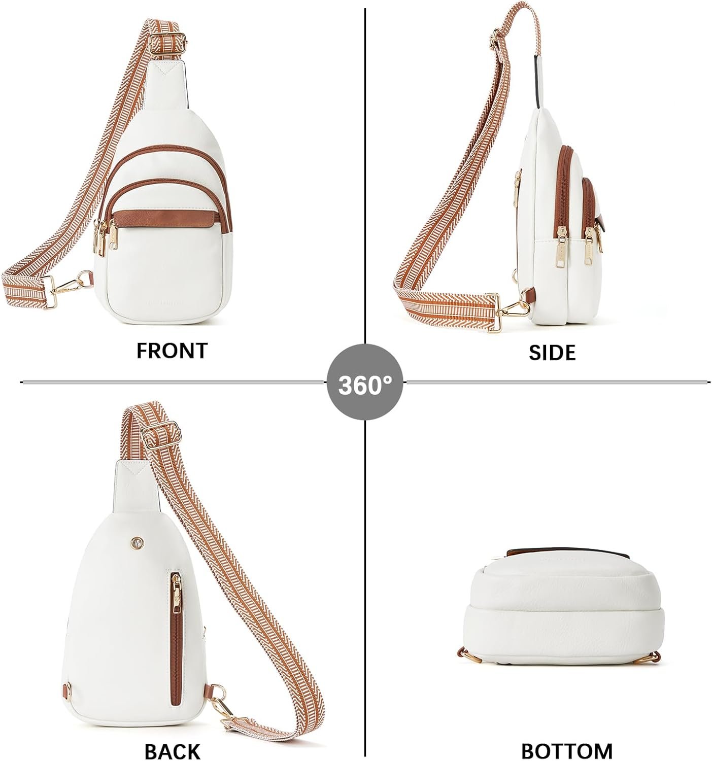 Custom Logo Small Sling Bag for Women Leather Crossbody Fanny Pack Chest Bag Private Label Manufacturer for Travel Custom Logo Small Sling Bag for Women Leather Crossbody Fanny Pack Chest Bag Private Label Manufacturer for Travel