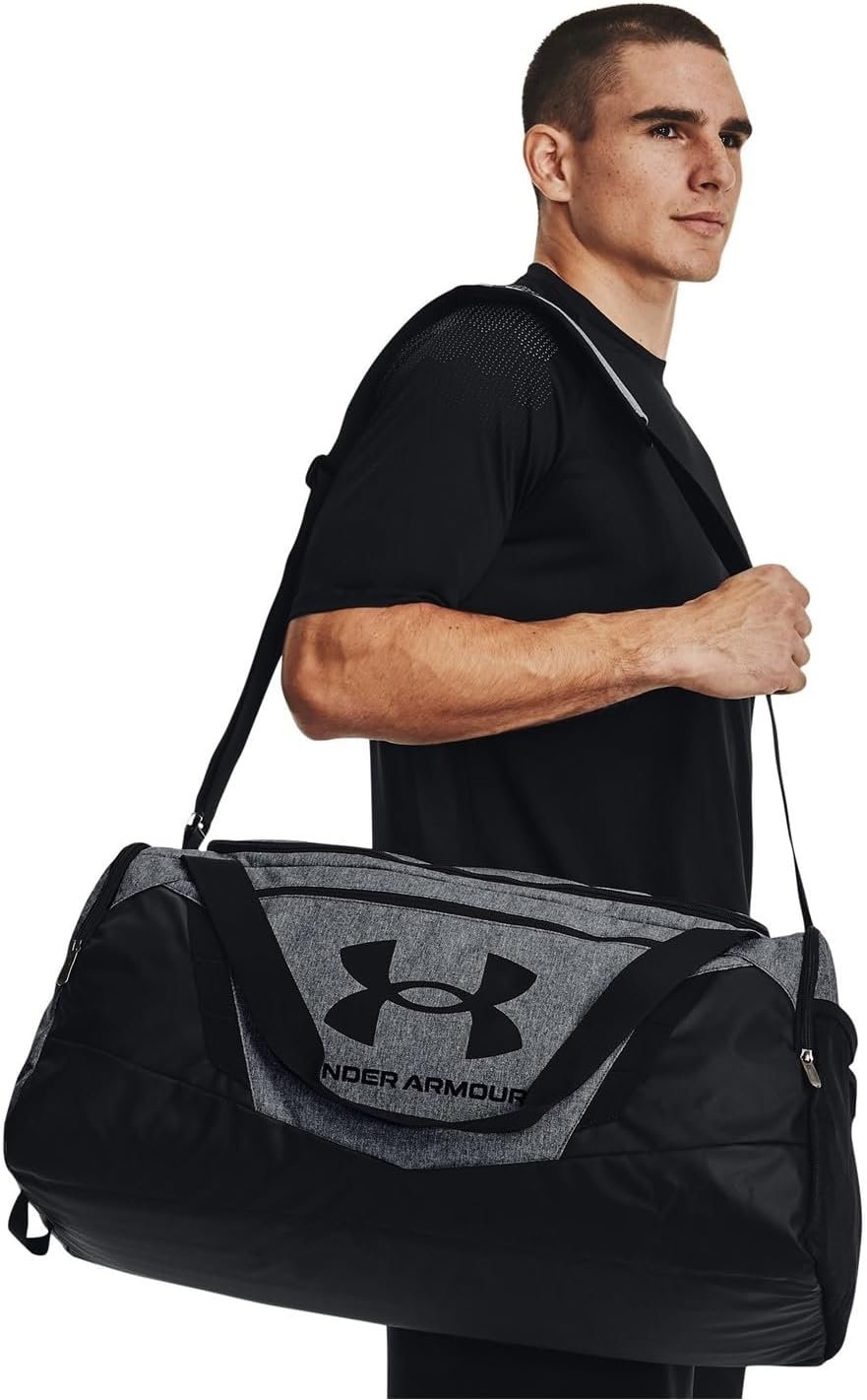 Custom Logo Unisex Adult Undeniable 5.0 Duffle Private Label Pitch Gray Medium Heather Black Factory Medium