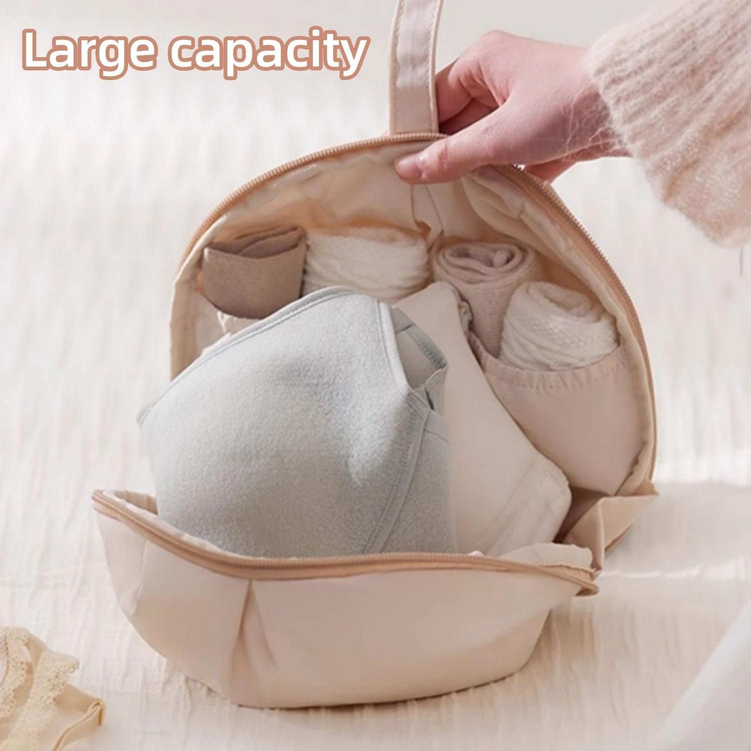 Private Label Travel Underwear Organizer Bag Factory Multi-Layer Separated Pockets Lightweight Hanging Custom Logo Suitcase Pouch for Bras Panties Socks Pink Private Label Travel Underwear Organizer Bag Factory Multi-Layer Separated Pockets Lightweight Hanging Custom Logo Suitcase Pouch for Bras Panties Socks Pink