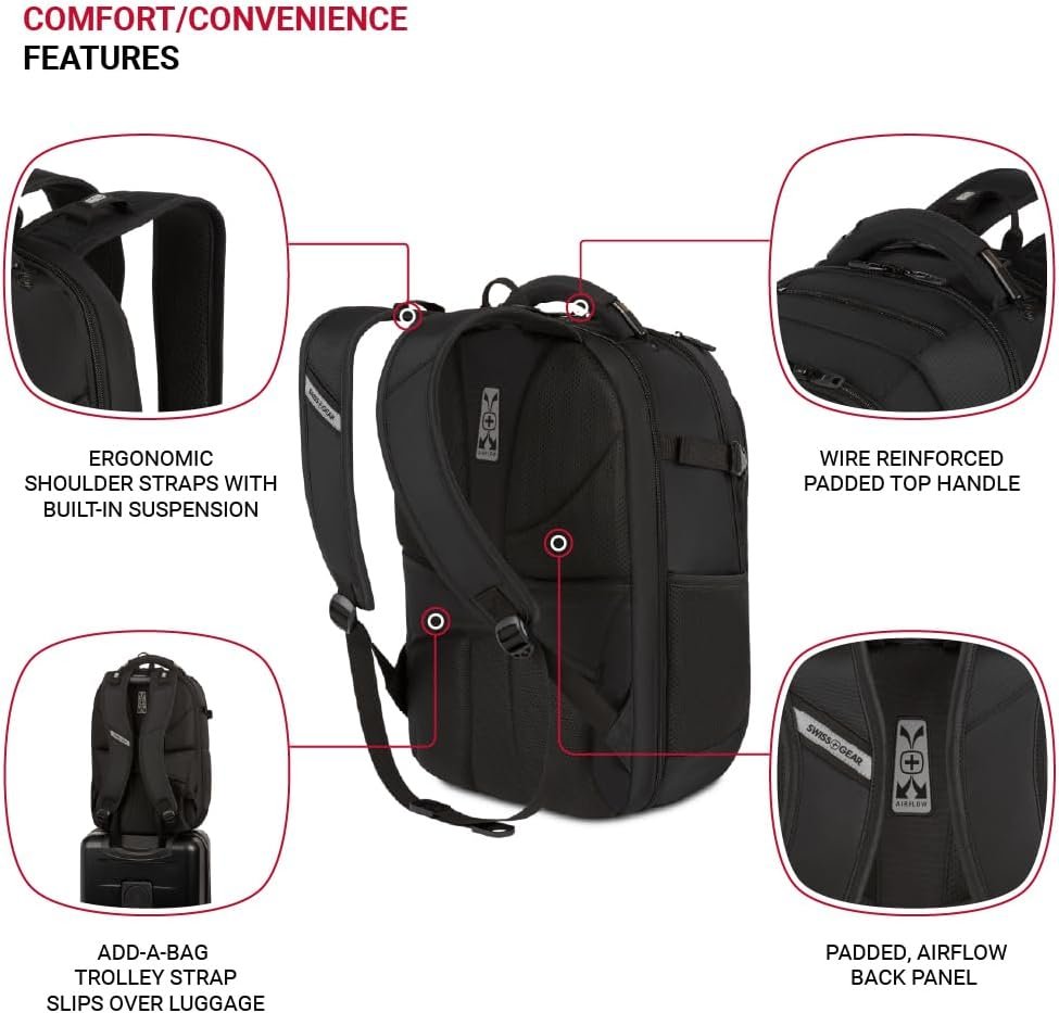 Custom Logo Travel Tech Pro Laptop Backpack – Fits Laptops up to 16” Private Label ScanSmart TSA-Friendly with Multiple Organizer Pockets – Manufacturer Black Custom Logo Travel Tech Pro Laptop Backpack – Fits Laptops up to 16” Private Label ScanSmart TSA-Friendly with Multiple Organizer Pockets – Manufacturer Black