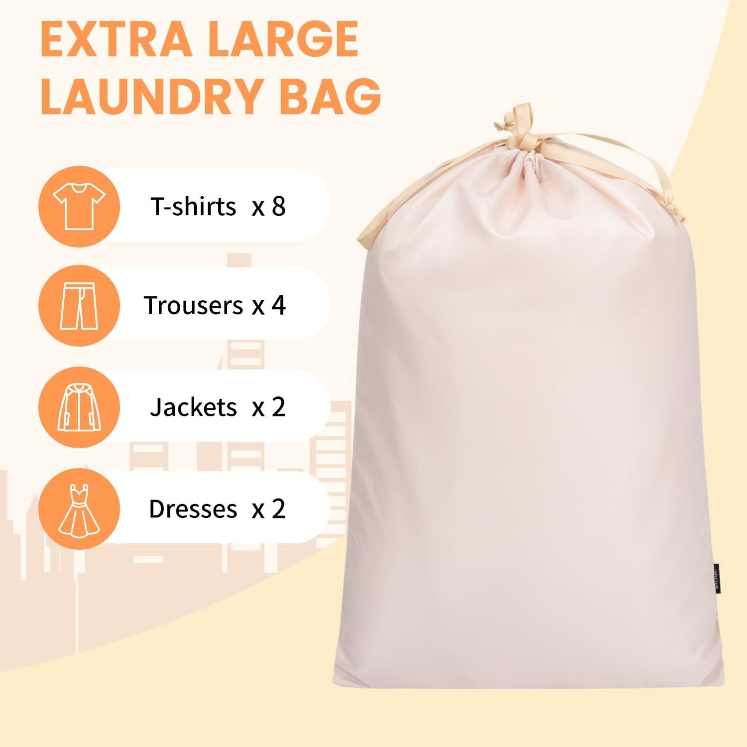 Custom Logo 6 Set Packing Cubes Luggage Organizers Private Label Travel Accessories Manufacturer Beige