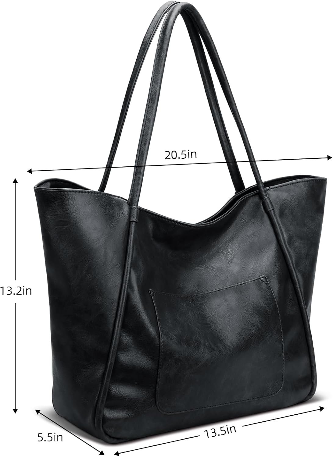 Private Label Large Tote Bag for Women with Custom Logo Zipper Work Leather Travel Purse Manufacturer