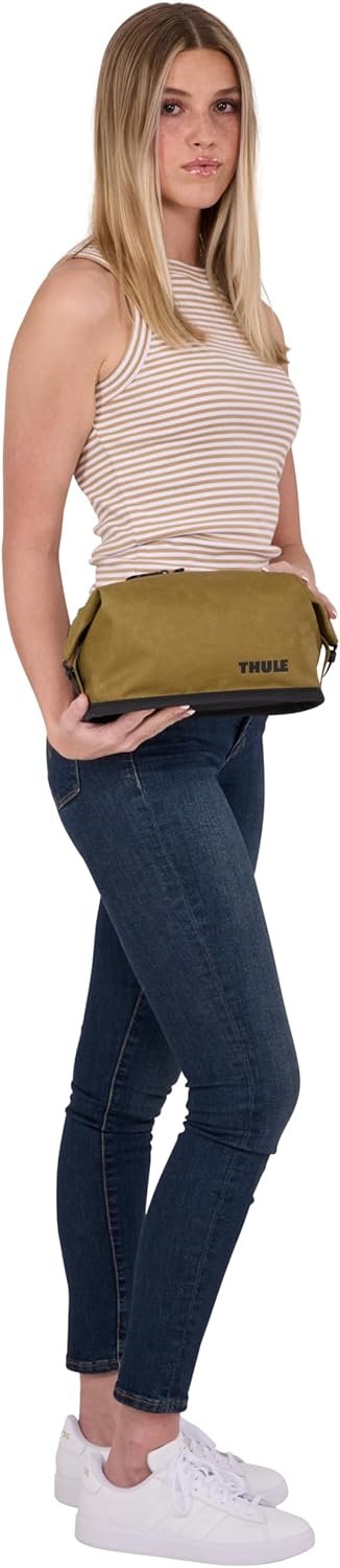 Custom Logo Water-Resistant Toiletry Bag for Toiletries Makeup & Shaving Essentials with Removable Liquids Bag - Private Label Easy to Clean Snap Loop for Hanging - Waxed PFC-Free Fabric Manufacturer