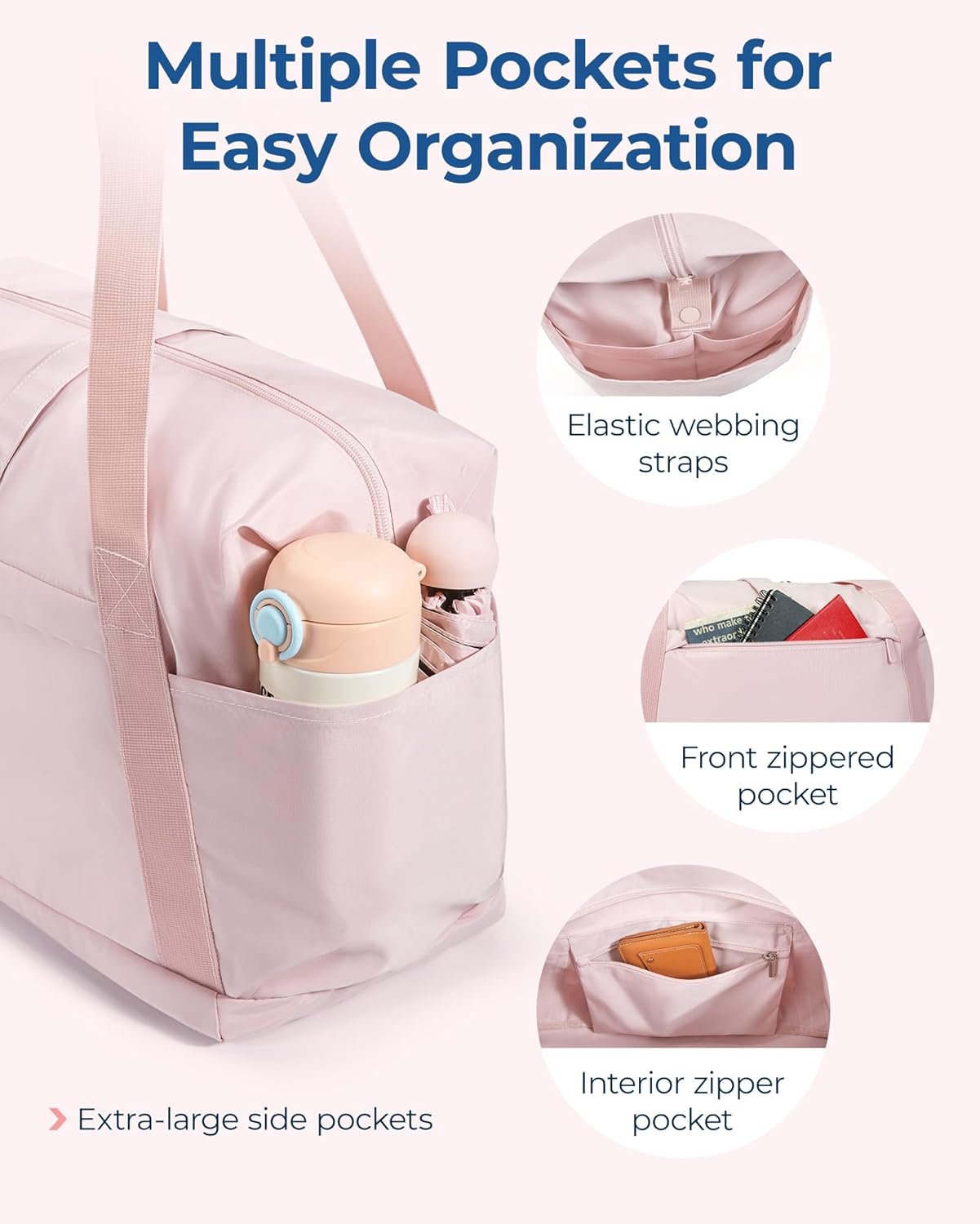 Manufacturer Personal Item Travel Bag for Spirit Airlines 23L Custom Logo Lightweight Foldable Gym Duffle Weekender Overnight Bag for Women Private Label Manufacturer Personal Item Travel Bag for Spirit Airlines 23L Custom Logo Lightweight Foldable Gym Duffle Weekender Overnight Bag for Women Private Label