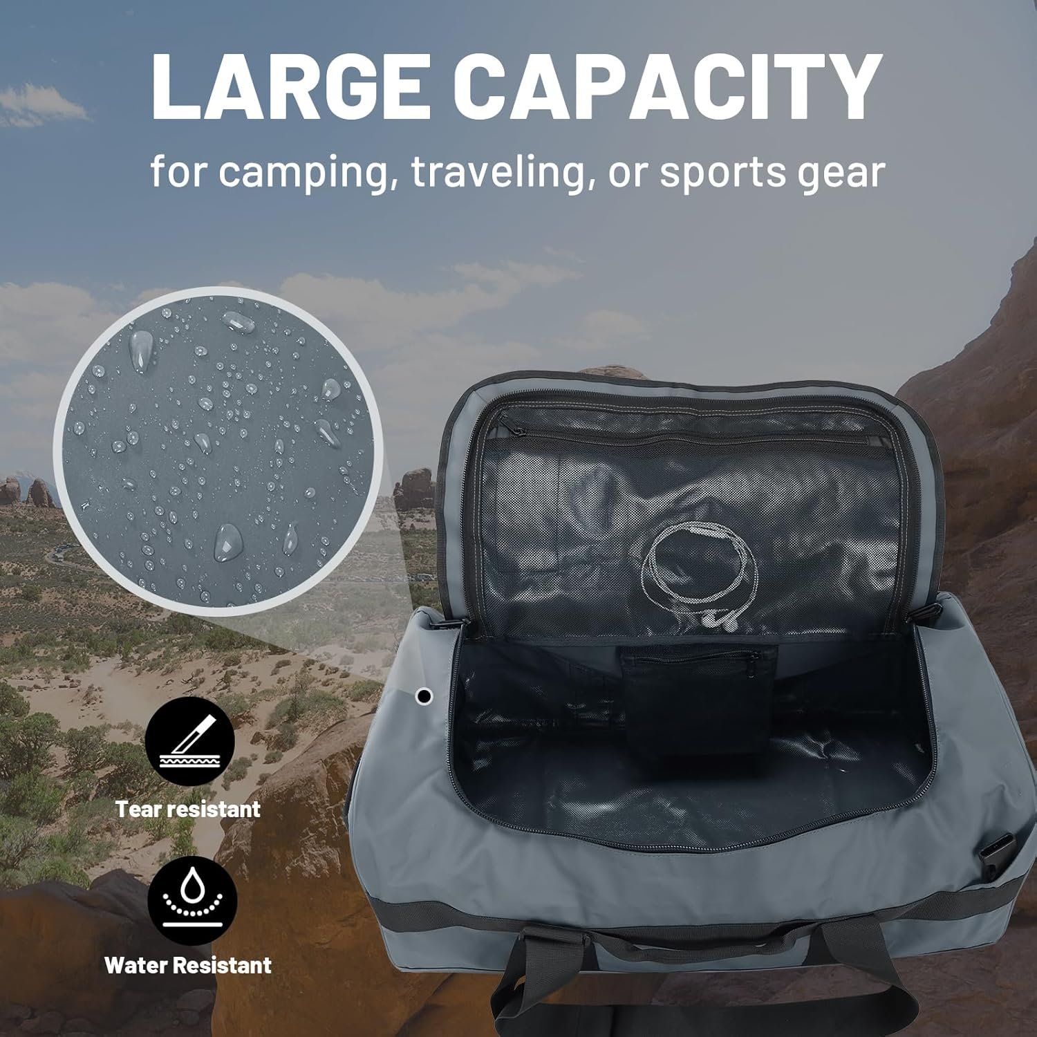 Private Label Water Resistant Backpack Duffle Heavy Duty Convertible Bag with Custom Logo Backpack Straps from Manufacturer for Gym Sports Travel