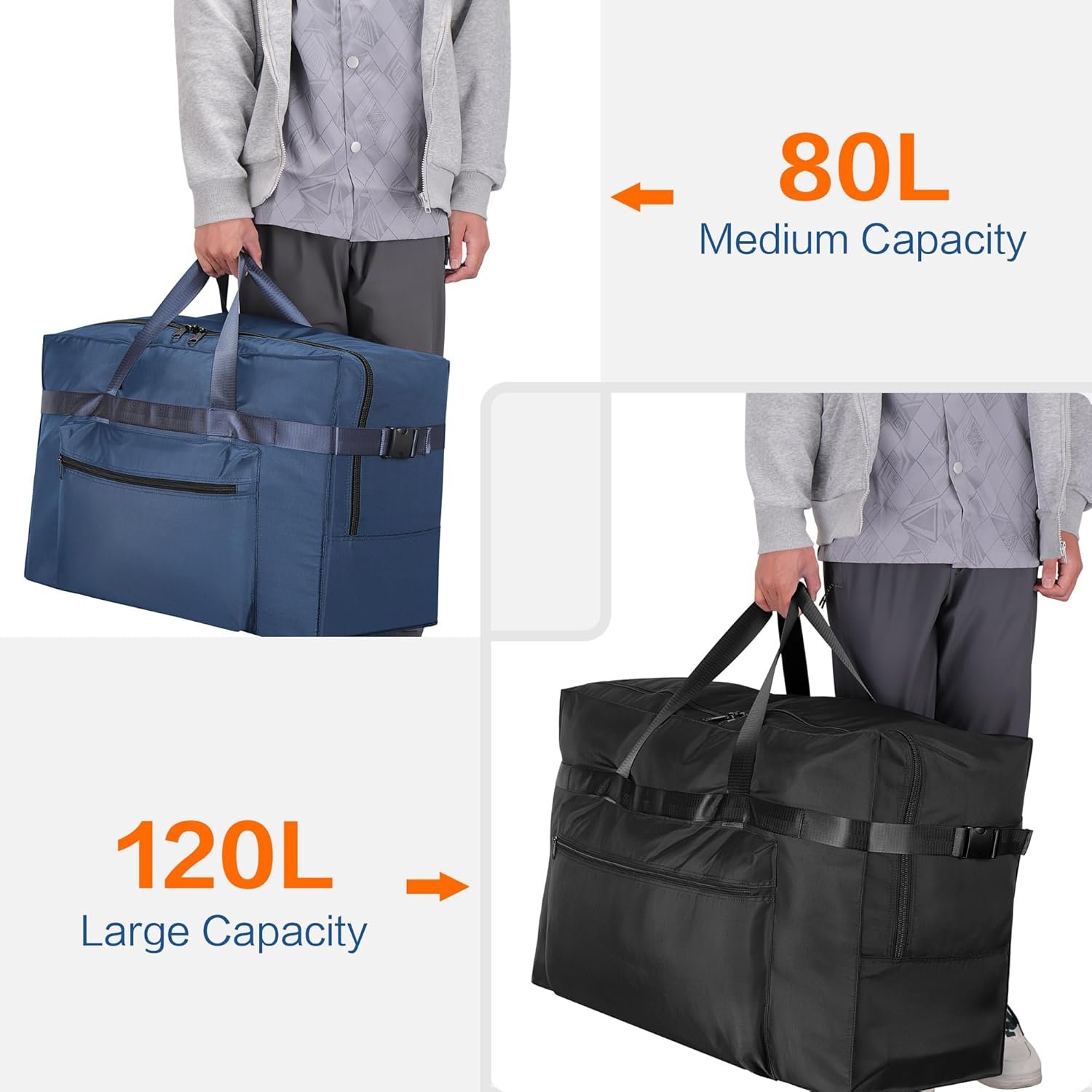 Manufacturer Extra Large 120L Foldable Waterproof Duffel Bag Private Label for Travel Camping Overnight with Custom Logo Collapsible Storage for Moving Black Manufacturer Extra Large 120L Foldable Waterproof Duffel Bag Private Label for Travel Camping Overnight with Custom Logo Collapsible Storage for Moving Black