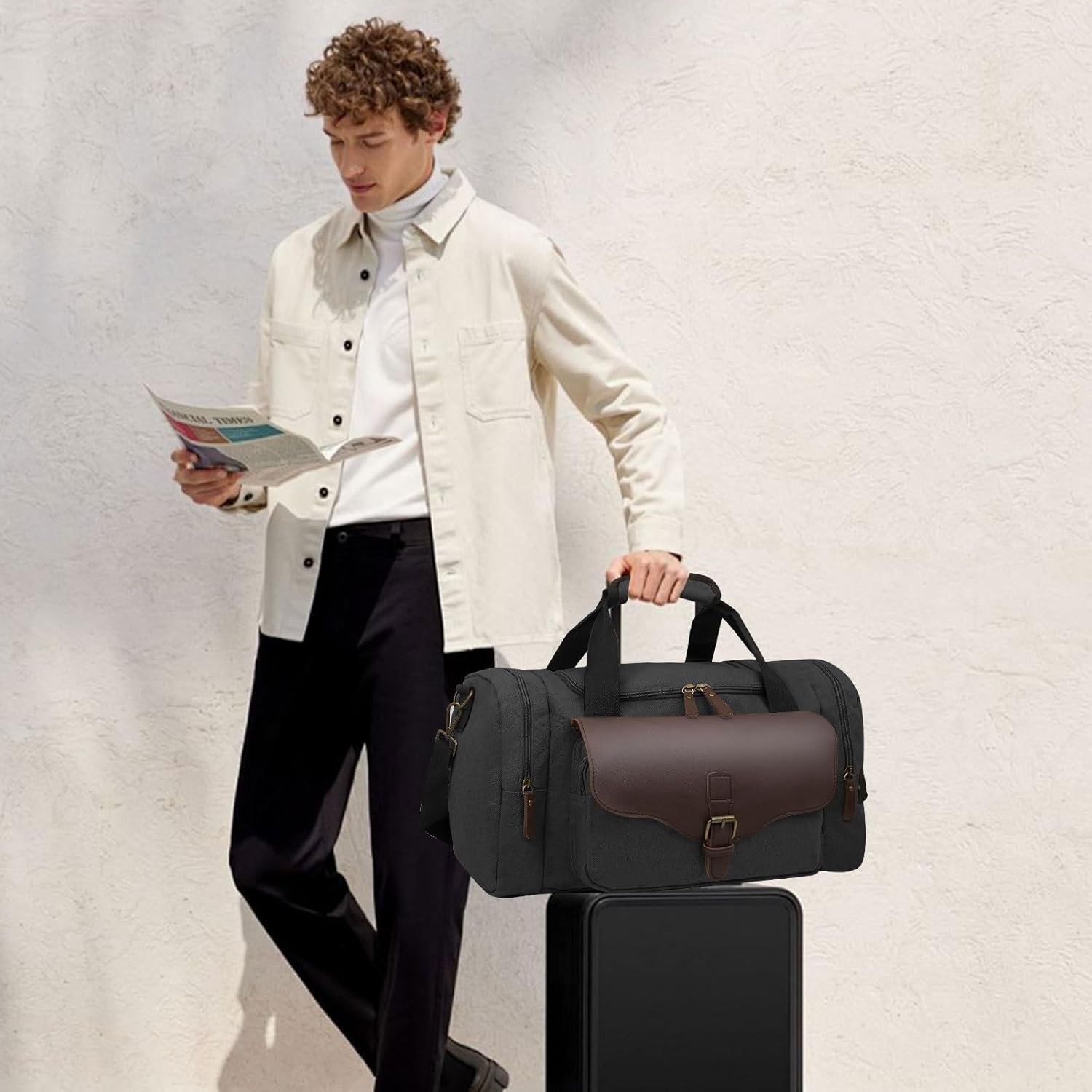 Private Label 22L Lightweight Travel Duffle Bag - Approved Under Seat Carry-On Multi-Pocket with Custom Logo Weekender Gym Bag Adjustable Straps Unisex Overnight Manufacturer for Men & Women