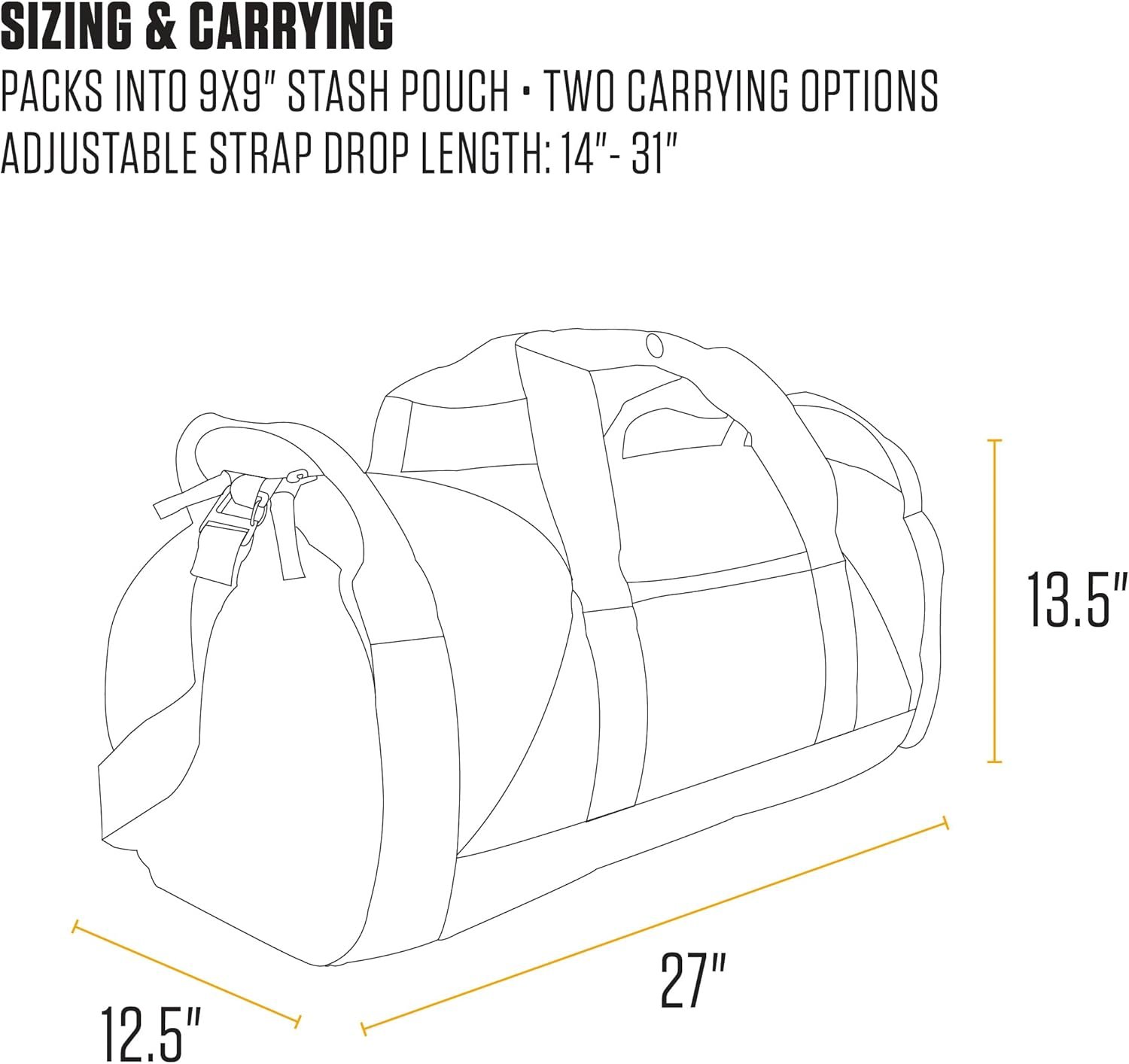 Custom Logo Classic Round Duffel with Utility Pouch Private Label Heavy-Duty Water-Resistant Packable Gear Bag for Jobsite Gym Travel Manufacturer