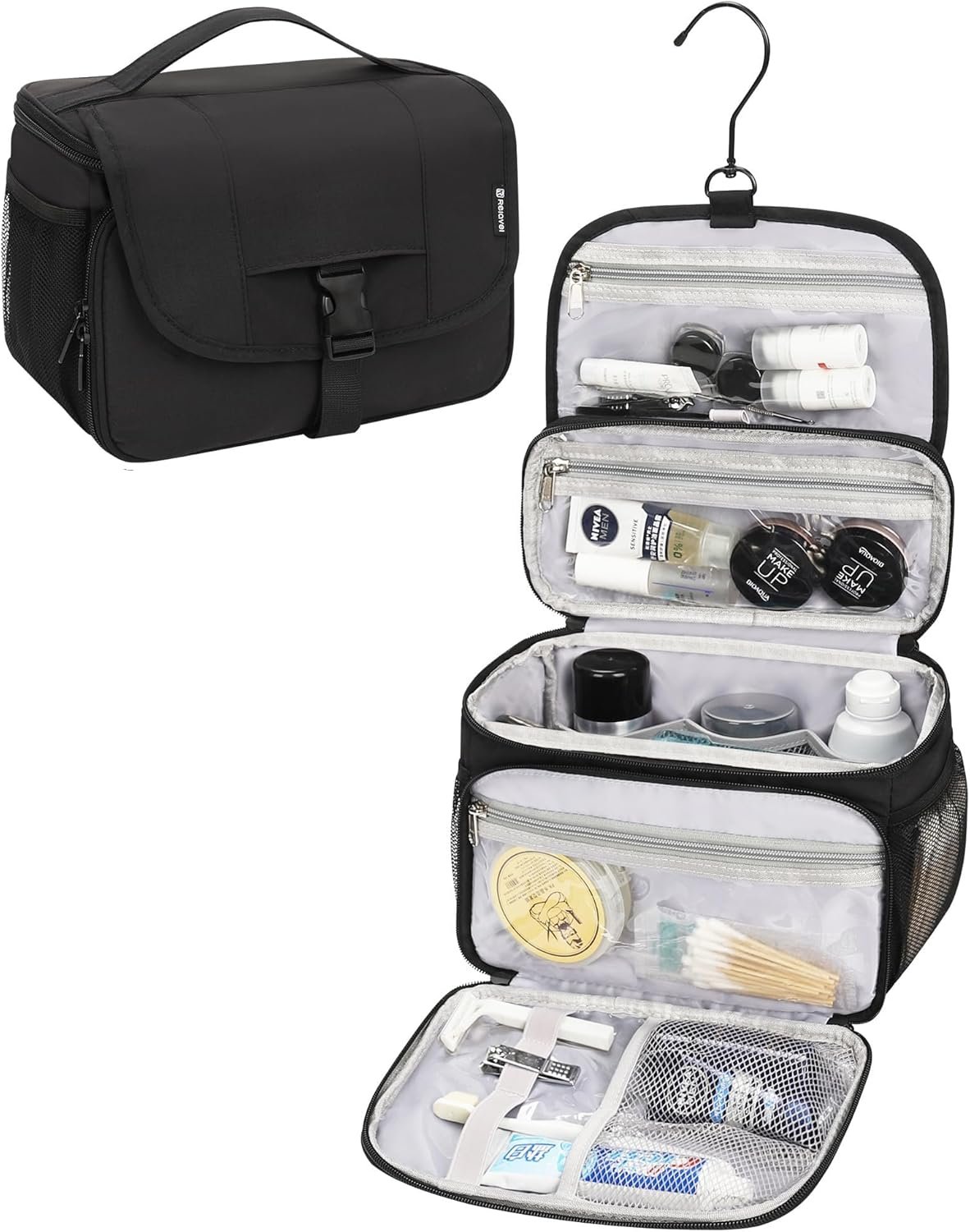 Private Label Hanging Toiletry Bag for Men and Women Water Resistant Dopp Kit Shaving Bag with Custom Logo Large Capacity Travel Organizer Case from Manufacturer Black Private Label Hanging Toiletry Bag for Men and Women Water Resistant Dopp Kit Shaving Bag with Custom Logo Large Capacity Travel Organizer Case from Manufacturer Black