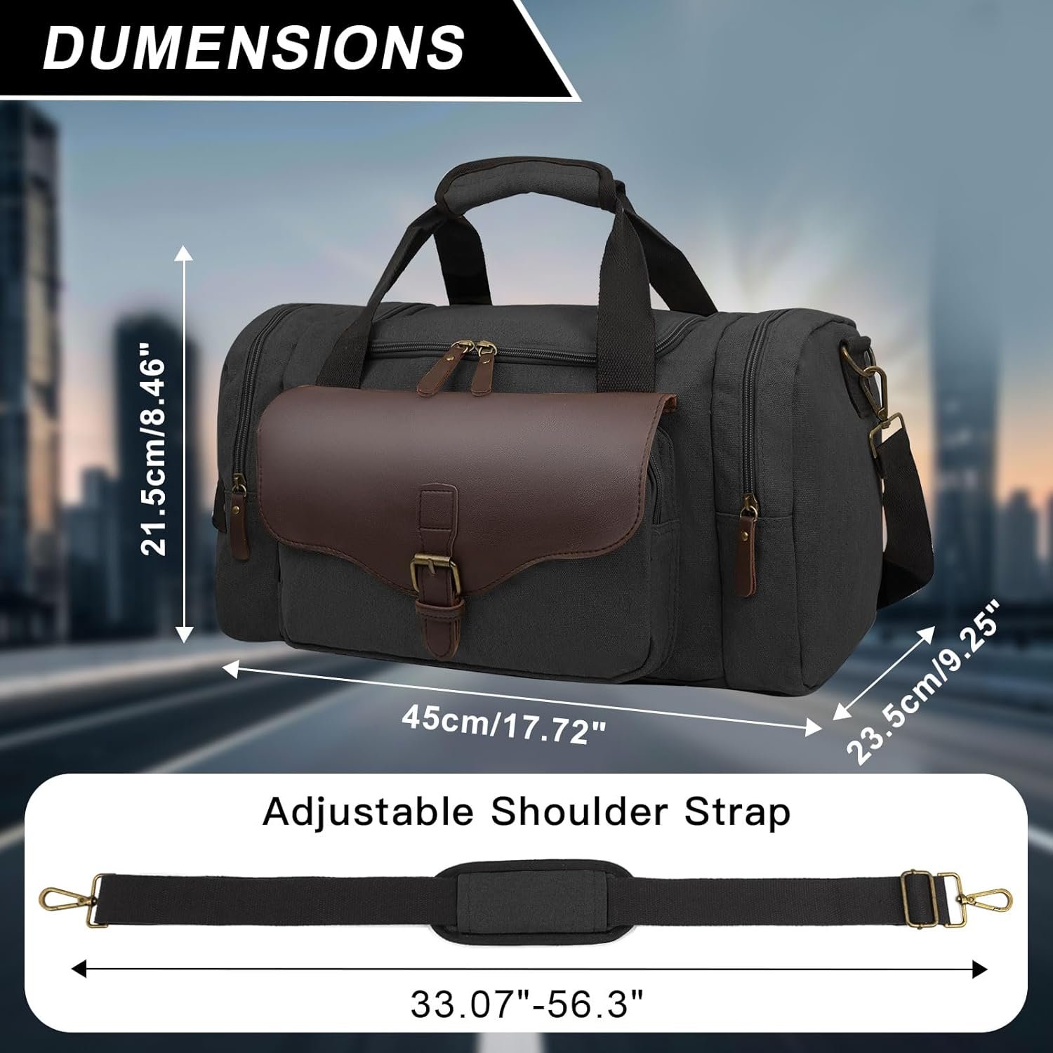 Private Label 22L Lightweight Travel Duffle Bag - Approved Under Seat Carry-On Multi-Pocket with Custom Logo Weekender Gym Bag Adjustable Straps Unisex Overnight Manufacturer for Men & Women