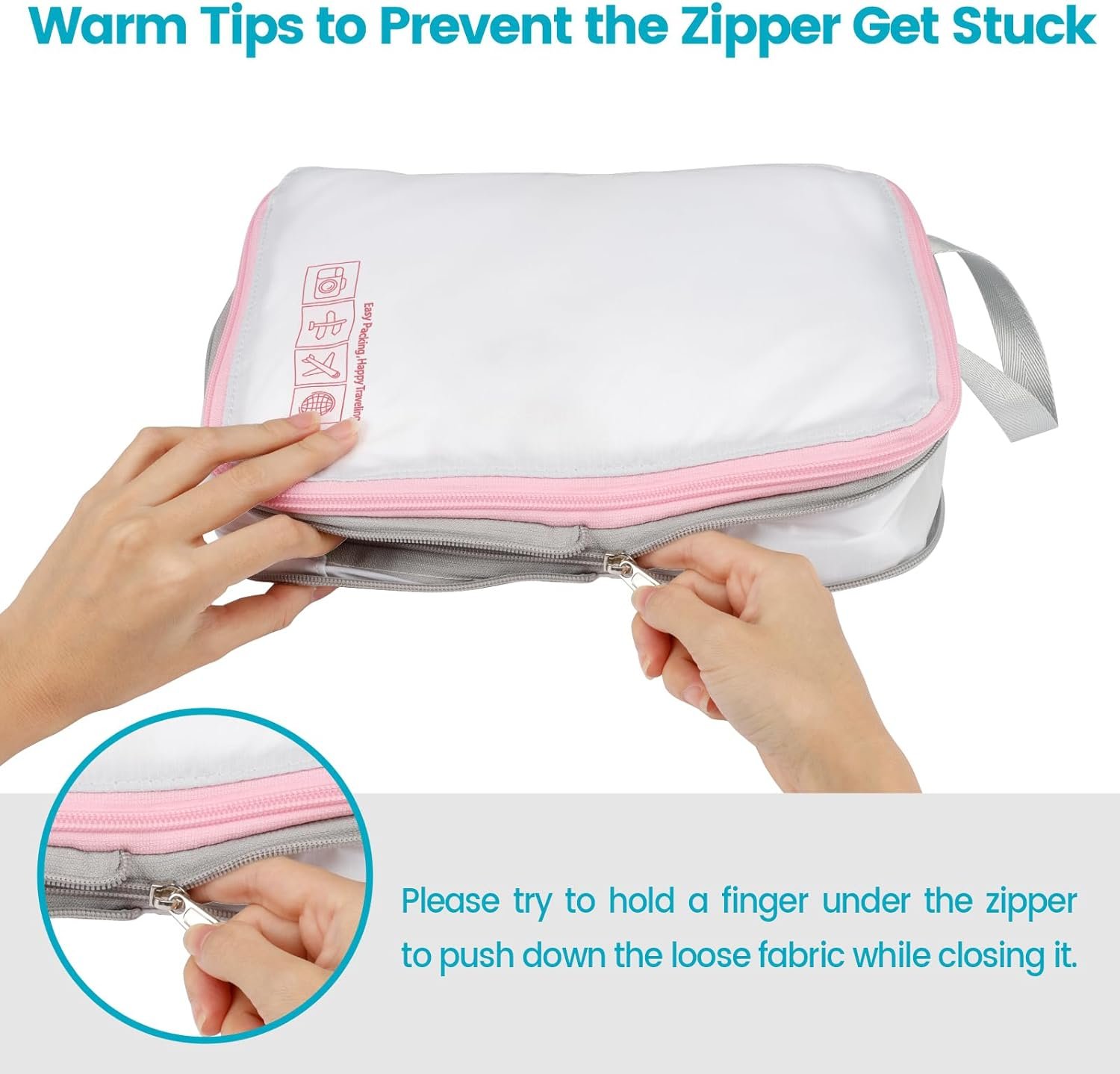 Manufacturer Compression Packing Cubes for Travel Lightweight Expandable Private Label Luggage Organizers Custom Logo Space Saver for Carry-On Suitcases