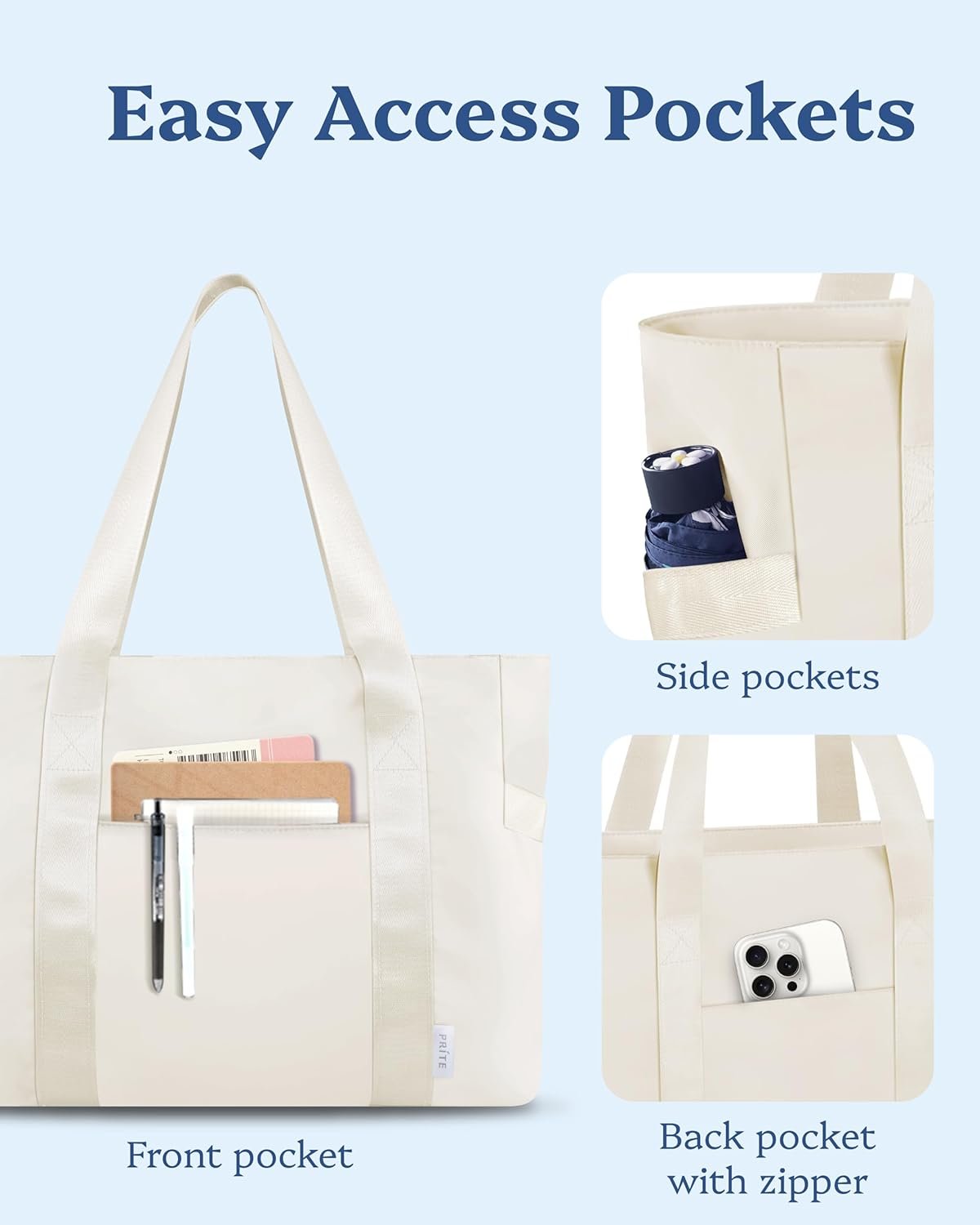 Private Label Weekender Tote Bag for Women with Laptop Compartment Manufacturer Custom Logo for Work Nurse Travel Gym