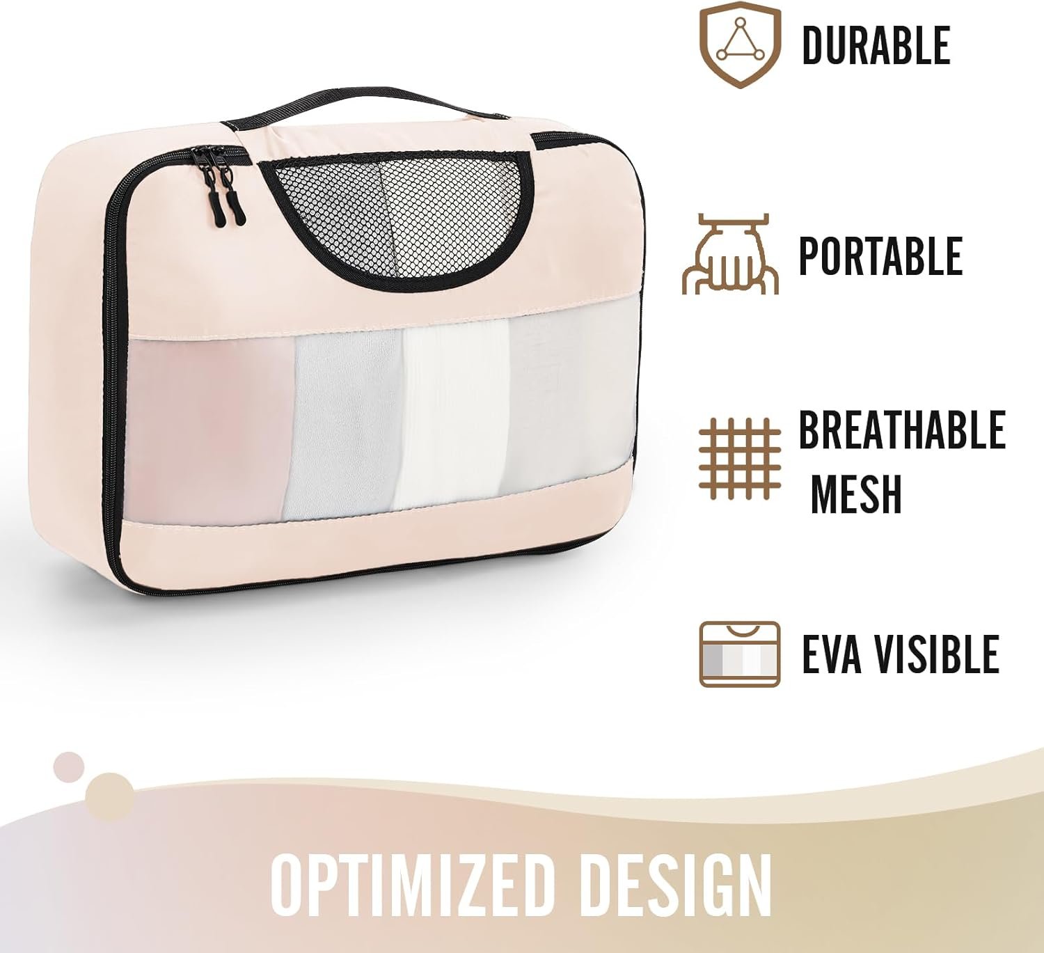 Manufacturer 8 Set Packing Cubes Travel Gifts for Women Mom Custom Logo Carry-On Suitcase Organizer Bags with Hanging Toiletry Bag and Large Laundry Bag Private Label Travel Essentials Luggage Accessories for Cruise Ship
