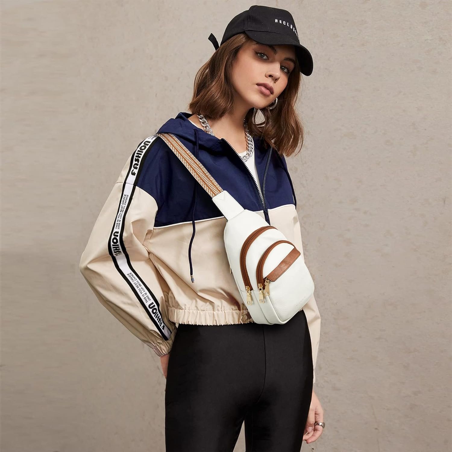 Custom Logo Small Sling Bag for Women Leather Crossbody Fanny Pack Chest Bag Private Label Manufacturer for Travel Custom Logo Small Sling Bag for Women Leather Crossbody Fanny Pack Chest Bag Private Label Manufacturer for Travel