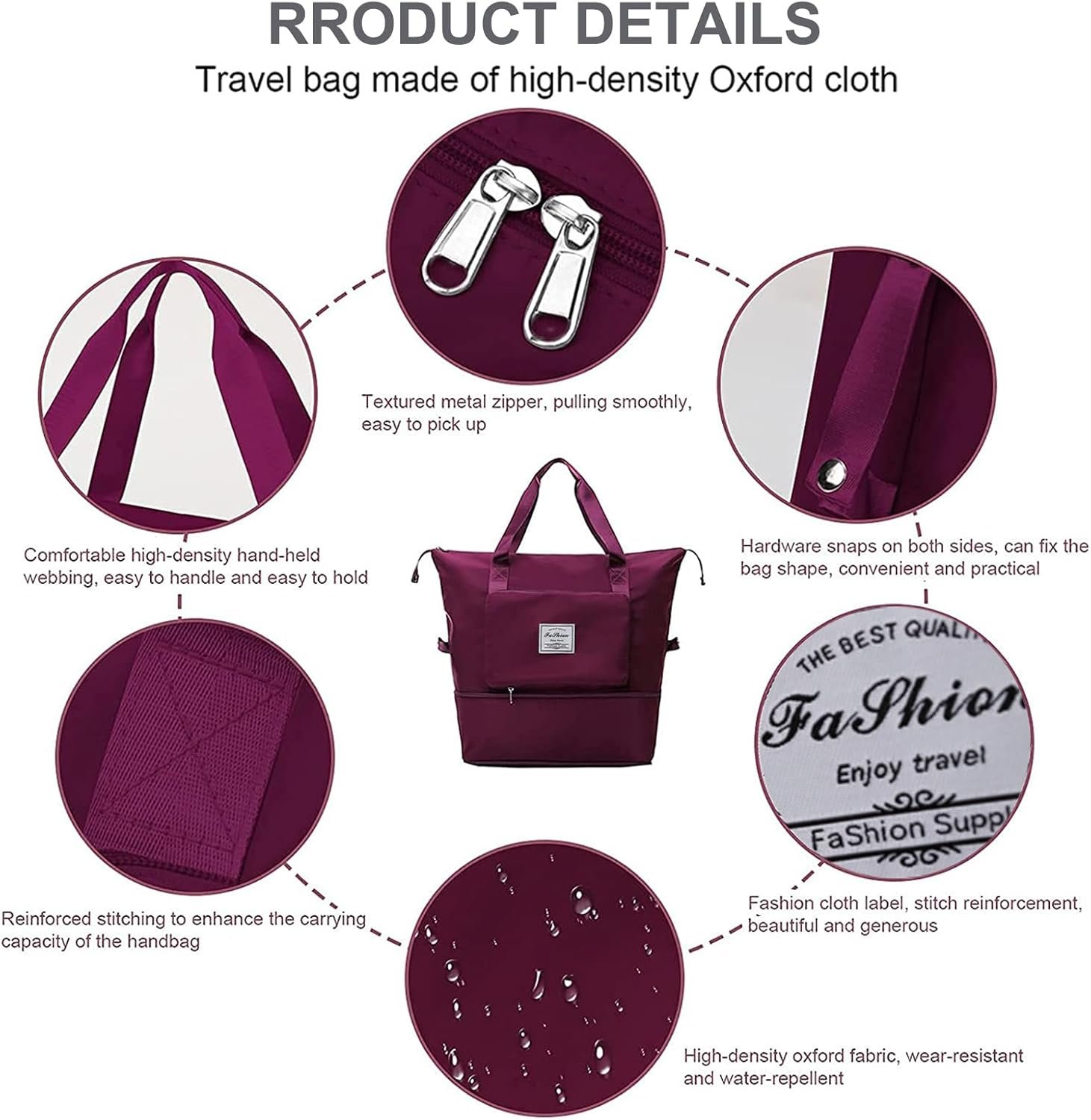 Private Label Large Capacity Foldable Expandable Collapsible Waterproof Travel Duffel Bag with Custom Logo Overnight for Men and Women Manufacturer Private Label Large Capacity Foldable Expandable Collapsible Waterproof Travel Duffel Bag with Custom Logo Overnight for Men and Women Manufacturer