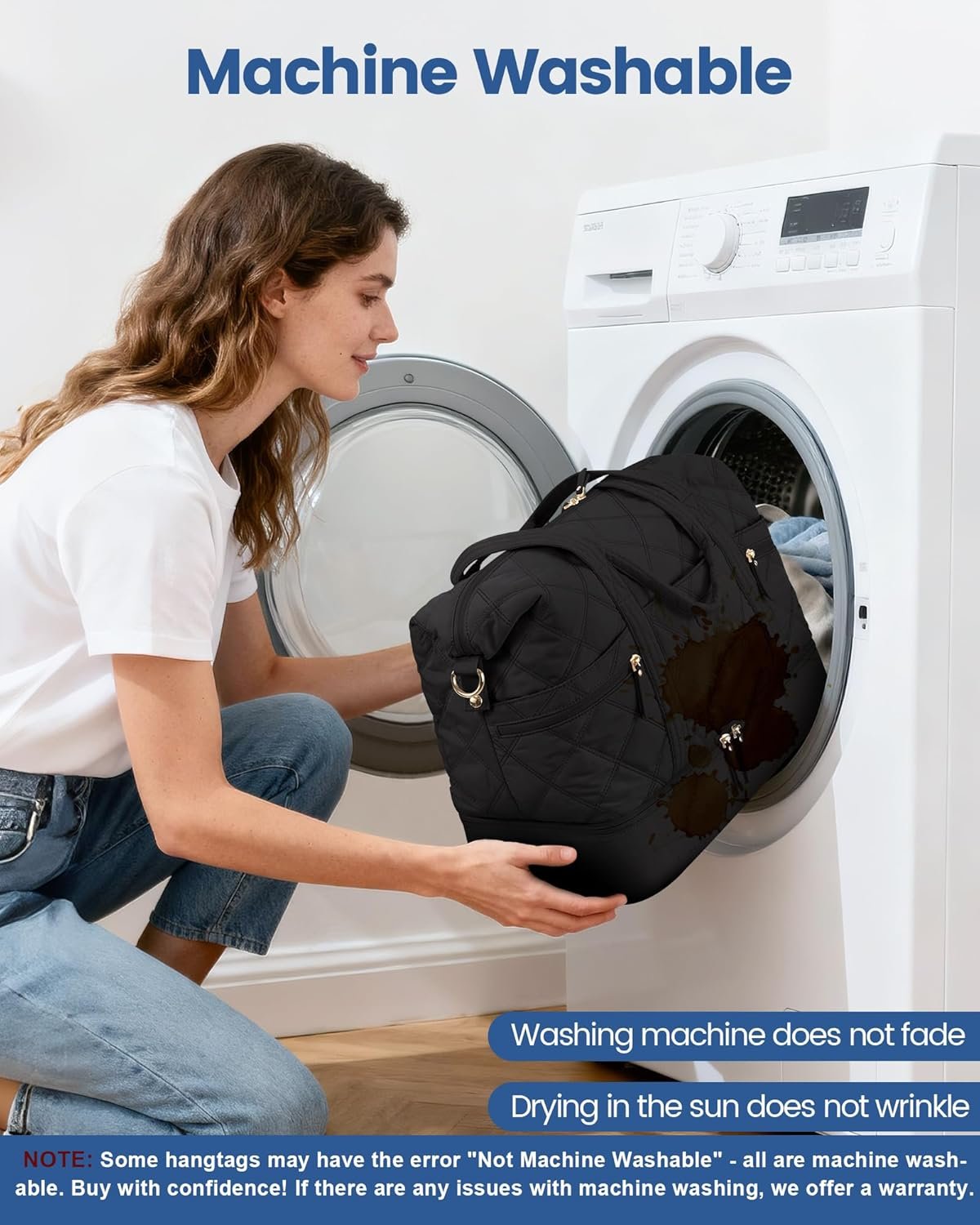 Private Label Lightweight Travel Duffle Bag for Women with Shoe Compartment, Custom Logo 40L Puffer Weekender Gym Personal Item Bag, Overnight Hospital Bag for Labor and Delivery Black Manufacturer Private Label Lightweight Travel Duffle Bag for Women with Shoe Compartment, Custom Logo 40L Puffer Weekender Gym Personal Item Bag, Overnight Hospital Bag for Labor and Delivery Black Manufacturer