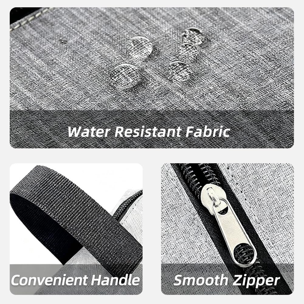 Custom Logo Travel Toiletry Bag for Women and Men, Private Label Small Water-Resistant Makeup Cosmetic Pouch Dopp Kit, Factory Travel Essentials (Black)