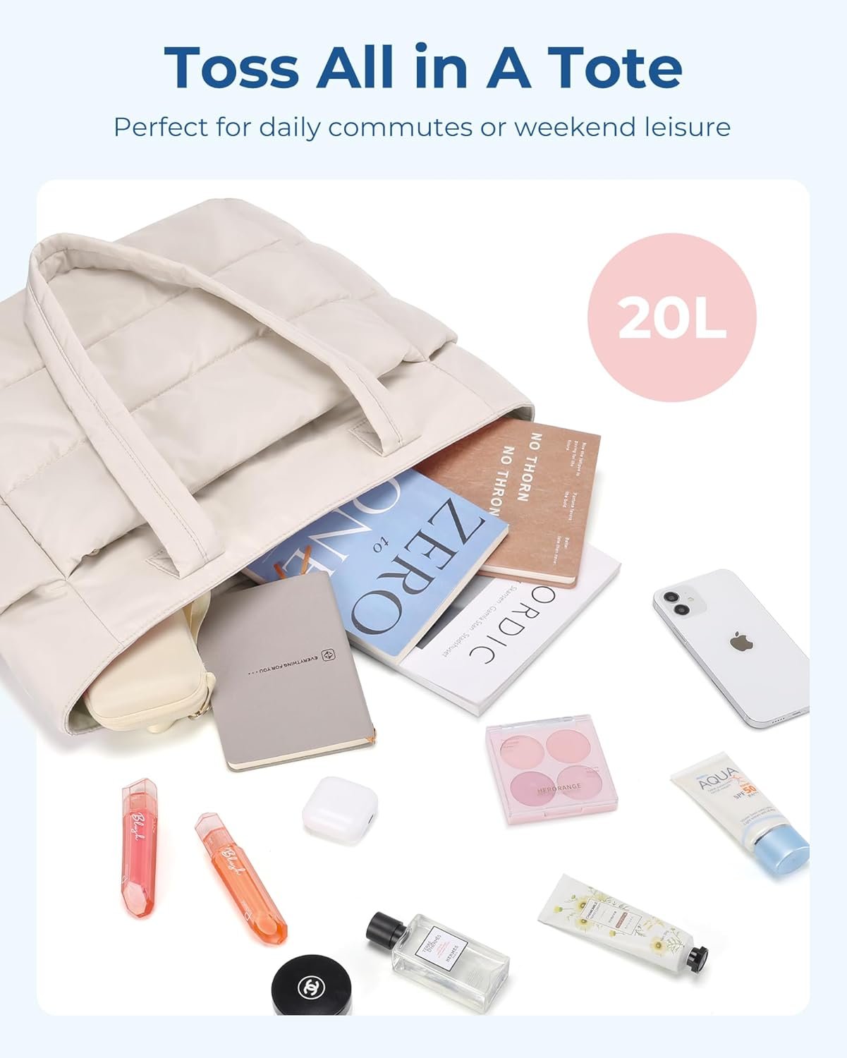 Custom Logo Lightweight Puffy Quilted Tote Bag for Women with Compartments Private Label Shoulder Bag for Travel Work Gym Manufacturer