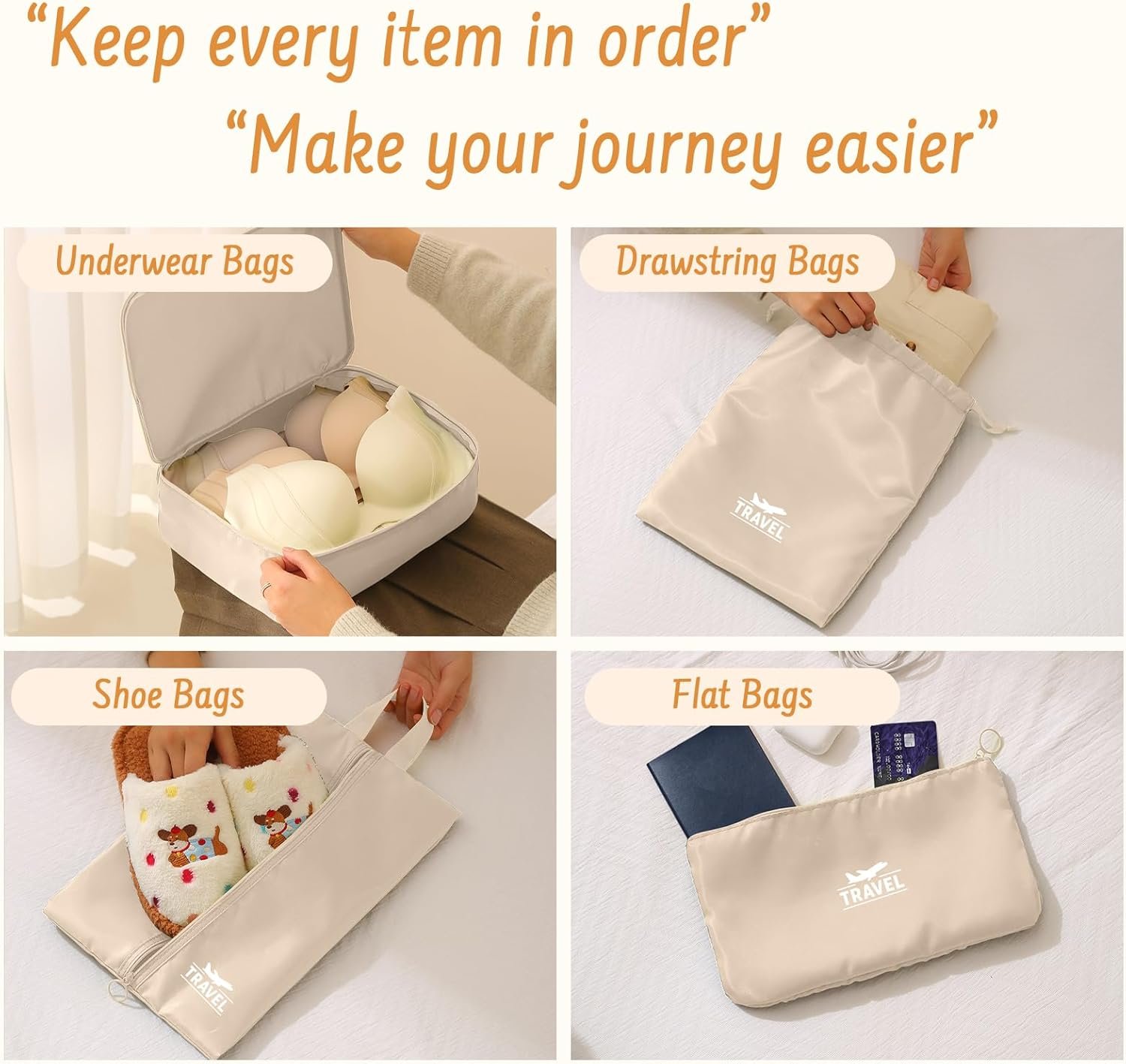 Custom Logo 8 Set Packing Cubes Travel Suitcase Private Label Organizer Luggage Bags Factory Accessories Gifts for Women