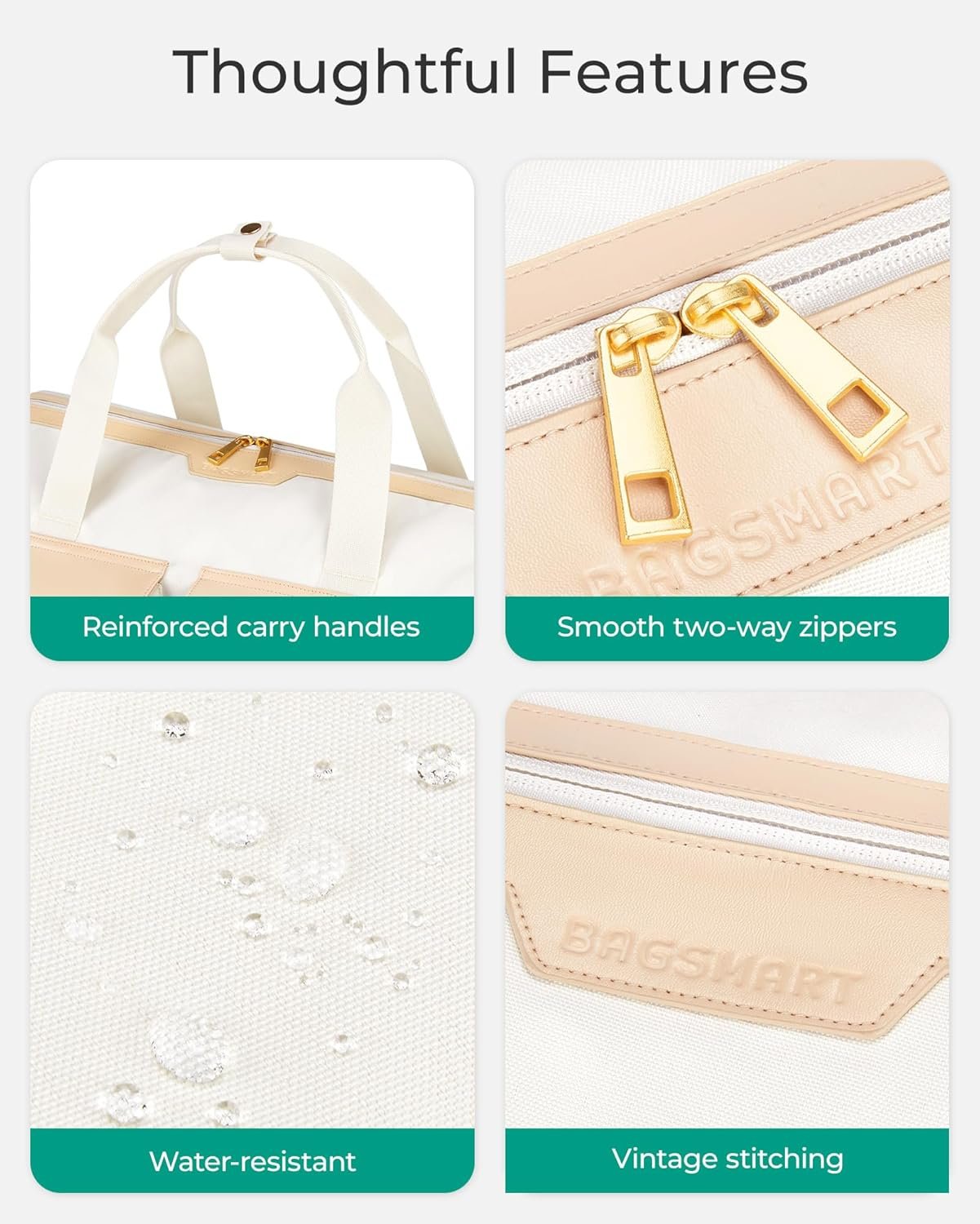 Manufacturer Womens Vintage Weekender Duffel Bag Custom Logo Overnight Gym Carry-On Personal Item for Travel Private Label Beige Manufacturer Womens Vintage Weekender Duffel Bag Custom Logo Overnight Gym Carry-On Personal Item for Travel Private Label Beige