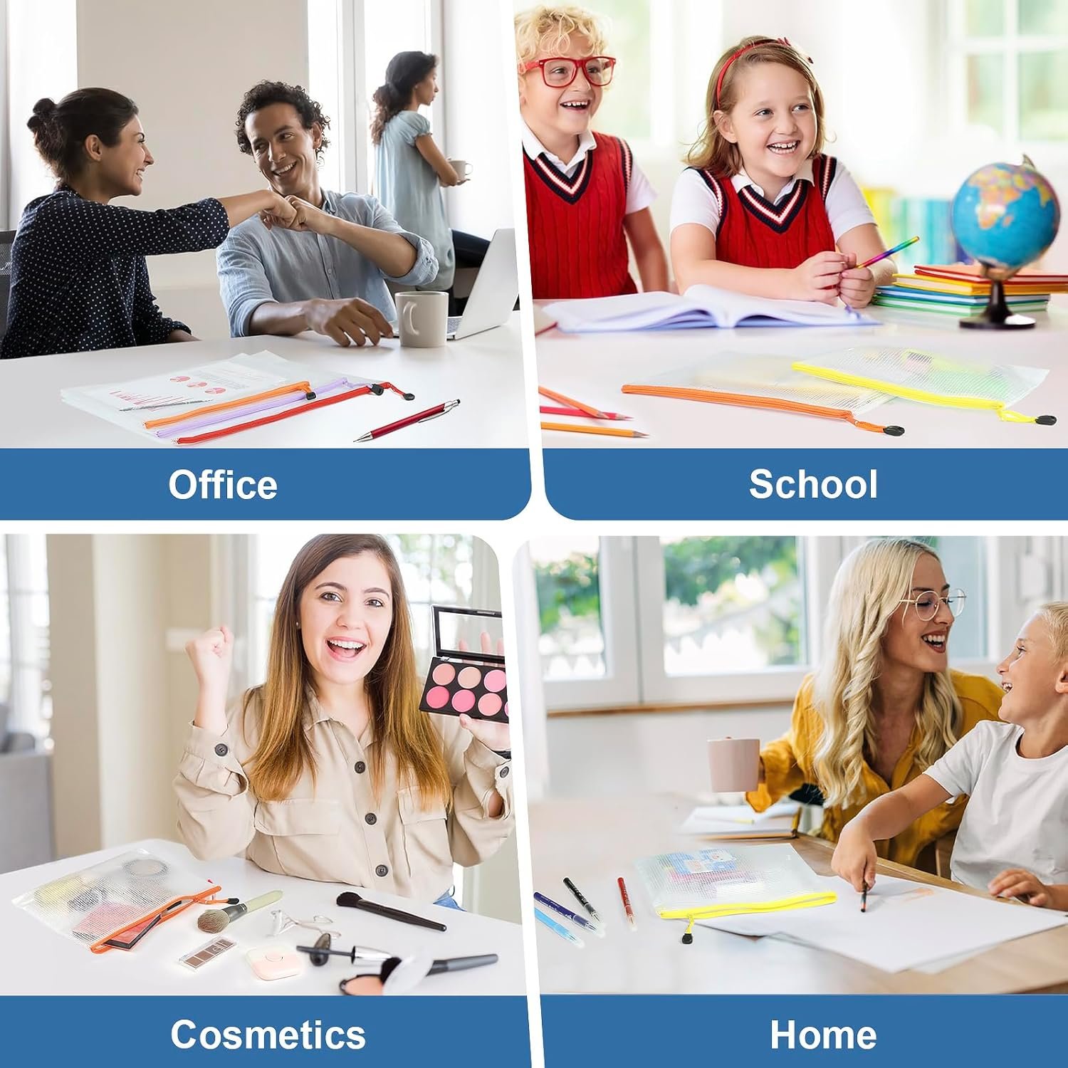 Factory 32pcs Mesh Zipper Pouch Bags 8 Sizes 8 Colors Custom Logo for Organizing Board Game Storage Travel School Office Private Label Factory 32pcs Mesh Zipper Pouch Bags 8 Sizes 8 Colors Custom Logo for Organizing Board Game Storage Travel School Office Private Label