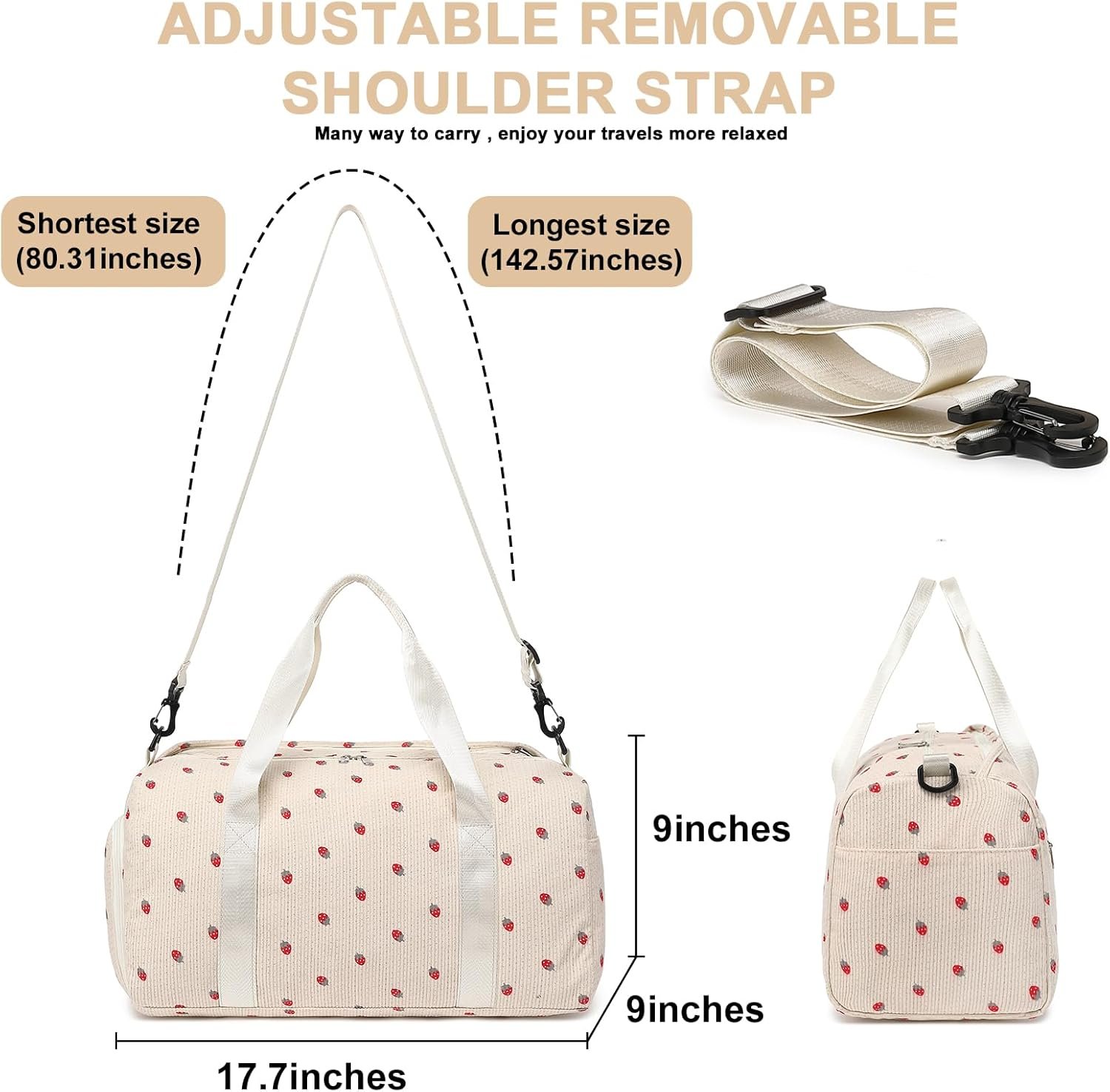 Custom Logo Duffle Bag for Girls Kids Cute Gym with Shoes Compartment & Wet Separation Private Label Waterproof Sports Overnight Travel Bag Manufacturer