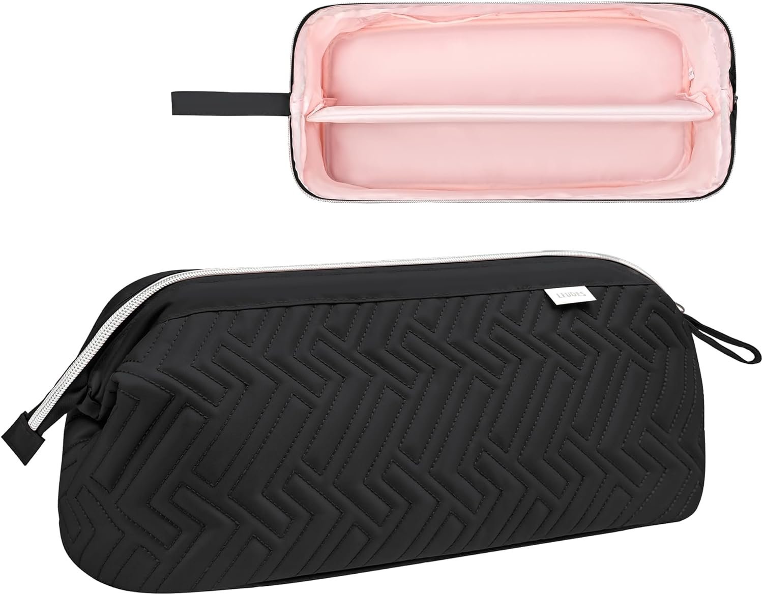 Private Label Portable Hair Tools Travel Bag Carrying Case for Waterproof Dustproof Air Wrap Dryer Flat Curling Iron with Custom Logo from Factory Black