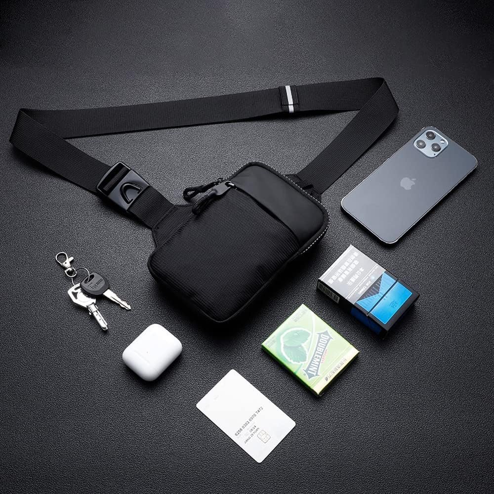 Custom Logo Mini Crossbody Sling Chest Bag Private Label Dual Pocket Water Resistant Fanny Pack Running Phone Holder for Men Women Workout Travelling Manufacturer Custom Logo Mini Crossbody Sling Chest Bag Private Label Dual Pocket Water Resistant Fanny Pack Running Phone Holder for Men Women Workout Travelling Manufacturer