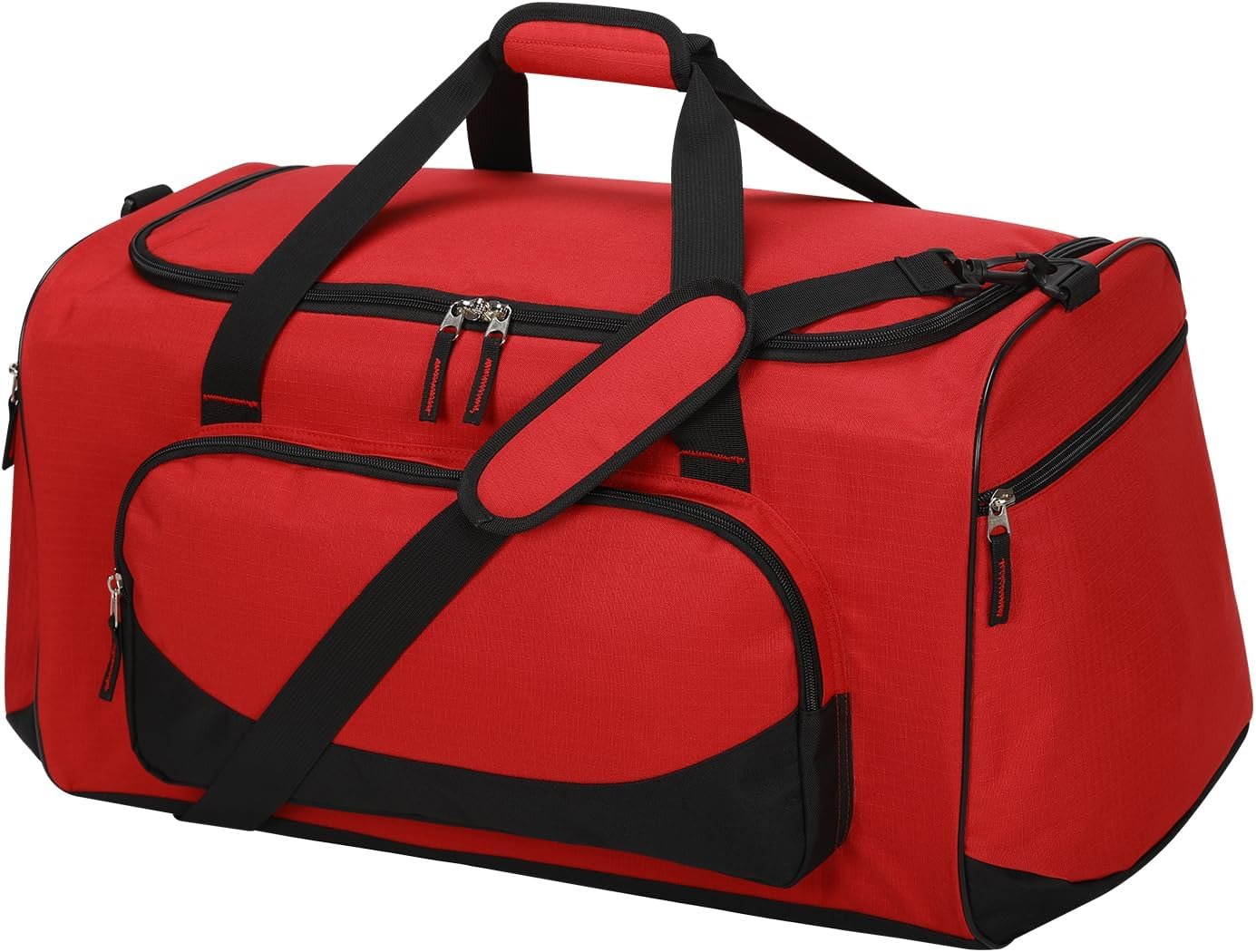 Private Label 55L Large Gym Duffel Bag for Men with Custom Logo - 22 Inch Heavy Duty Sports Duffel Bag Manufacturer (Red)