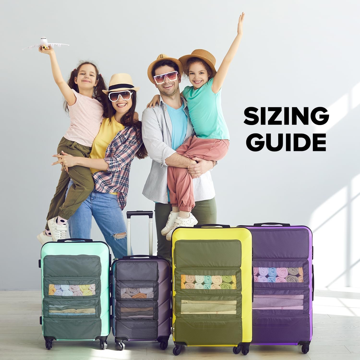 Custom Logo Suitcase Organizer Hanging Shelves Packing Cubes Private Label Collapsible Travel Luggage Portable Carry-on Manufacturer
